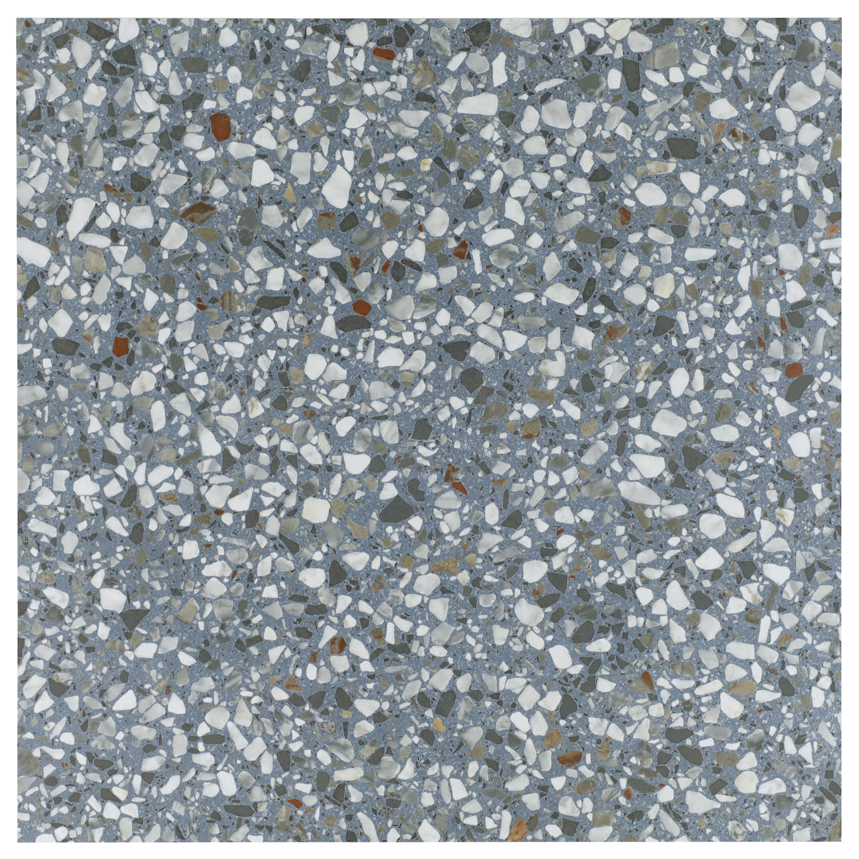 Artmore Tile EXT3RD109359 Mamba Ocean Blue 4 in. x 8 in. Matte Porcelain Terrazzo Look Floor and Wall Tile Sample