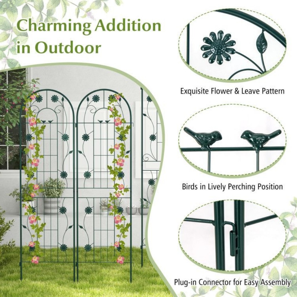AHIOU HOME ZAAHD-HQRCHWGT Garden-Trellis - View #7