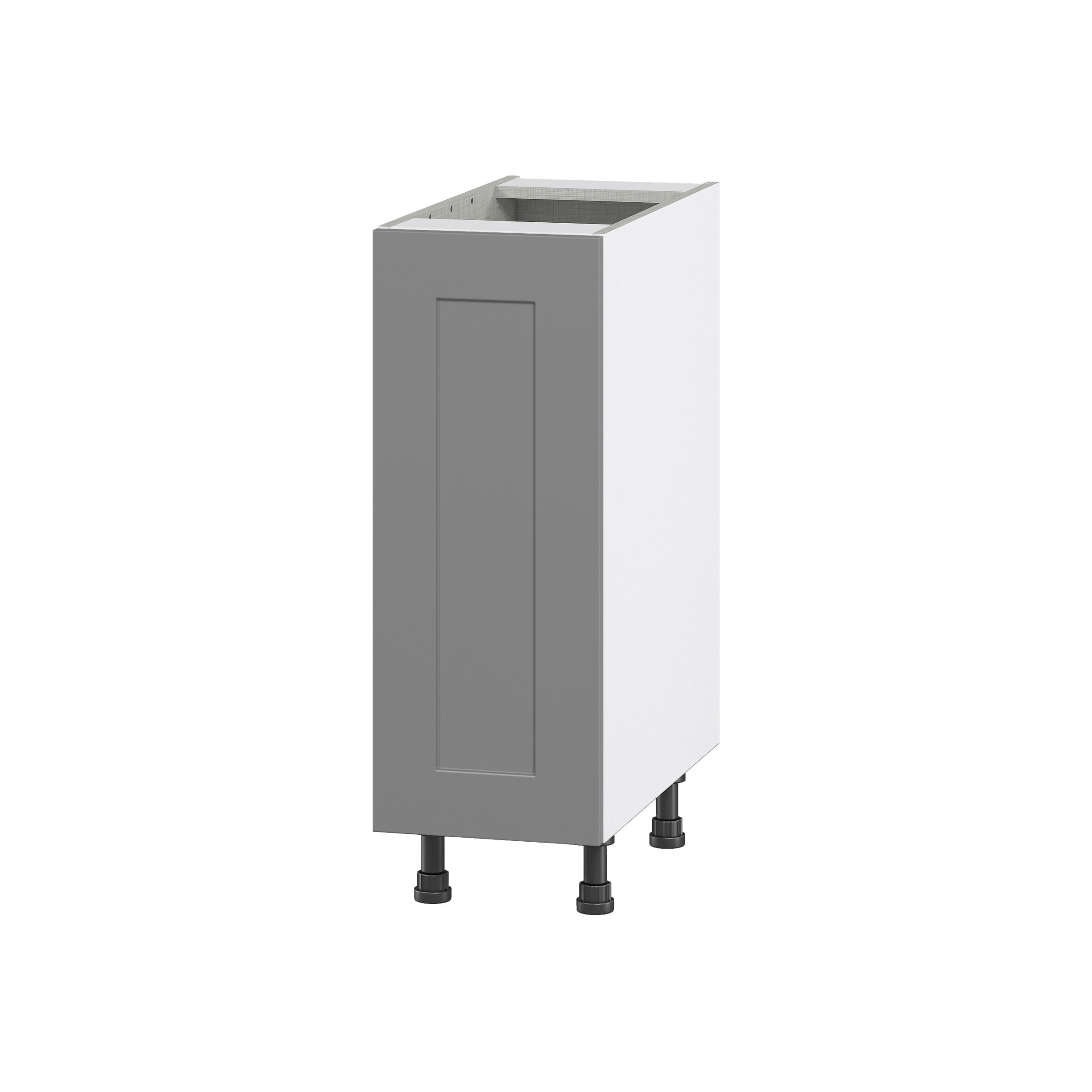 Hugo&Borg Beaumont 12-in W x 34.5-in H x 24-in D Slate Gray Base Fully Assembled Cabinet (Flat Panel Shaker Door Style)