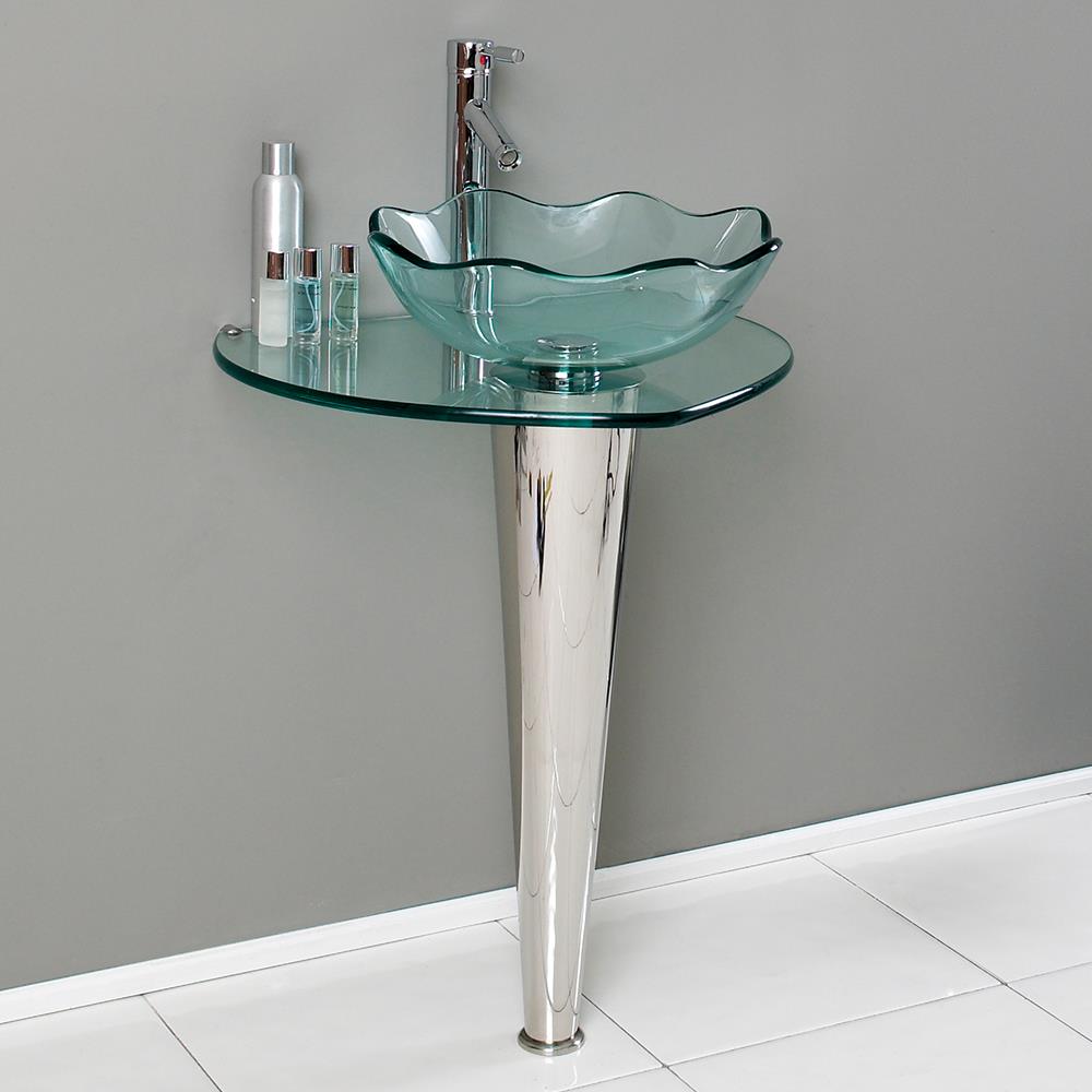 Fresca CMB1036-V Complete-Pedestal-Lavatories - View #2