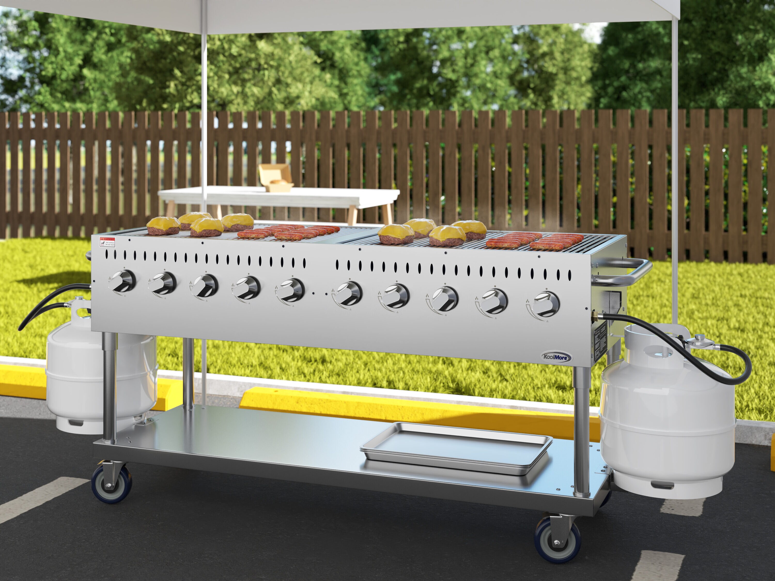 KoolMore LOW-KM-CGM-72 Gas-Grill - View #3
