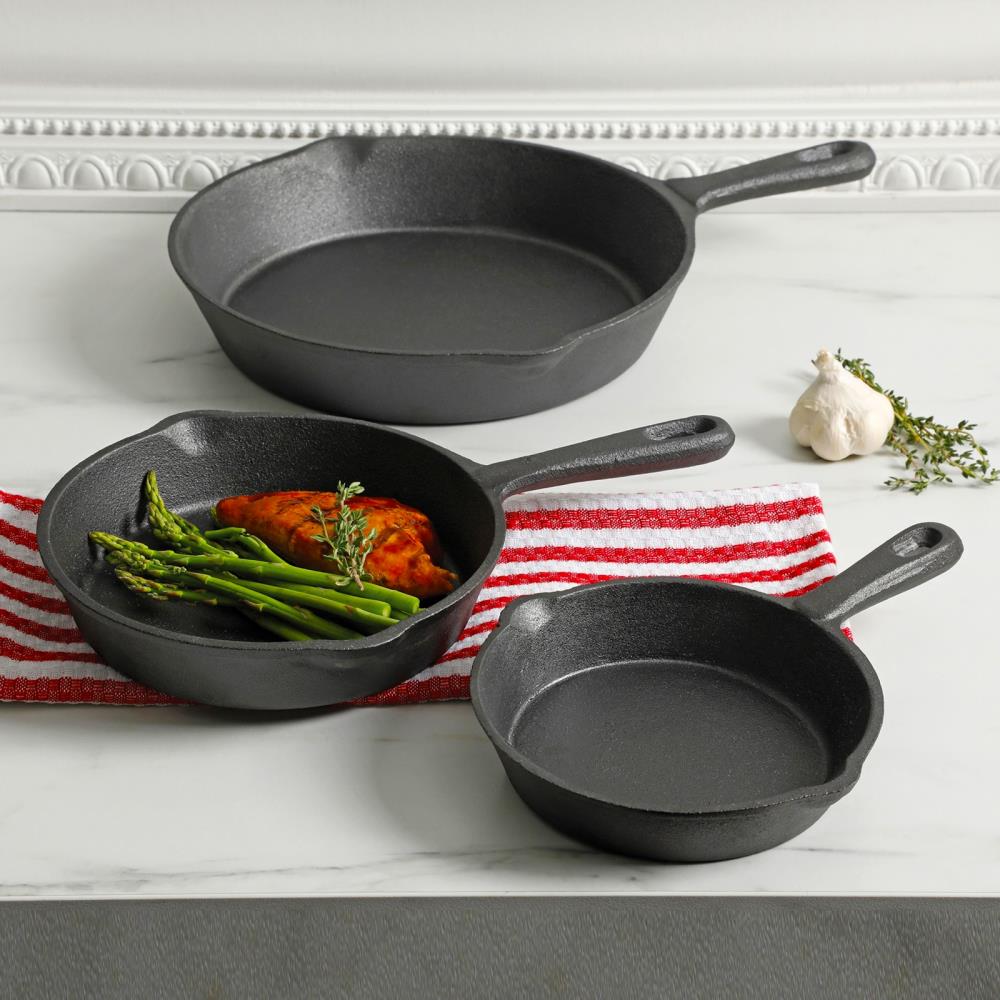 General Store 3-Piece Addlestone 10-in Cast Iron Skillet Set