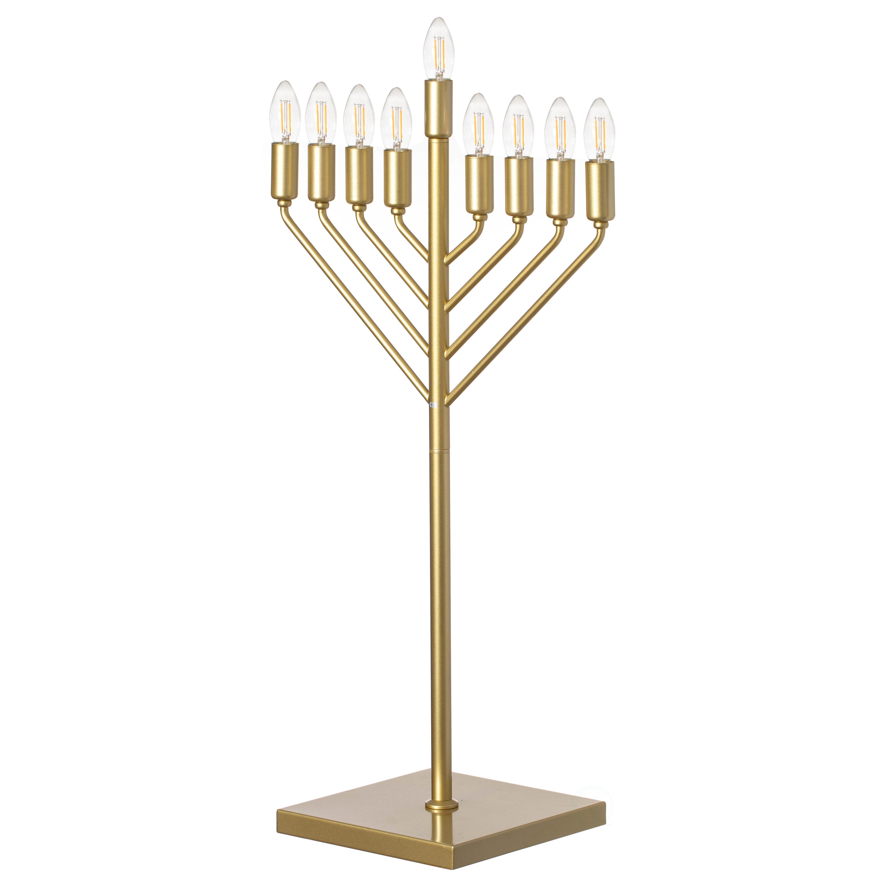 Vintiquewise QI004693GD Pre-Lit Menorah LED Lights