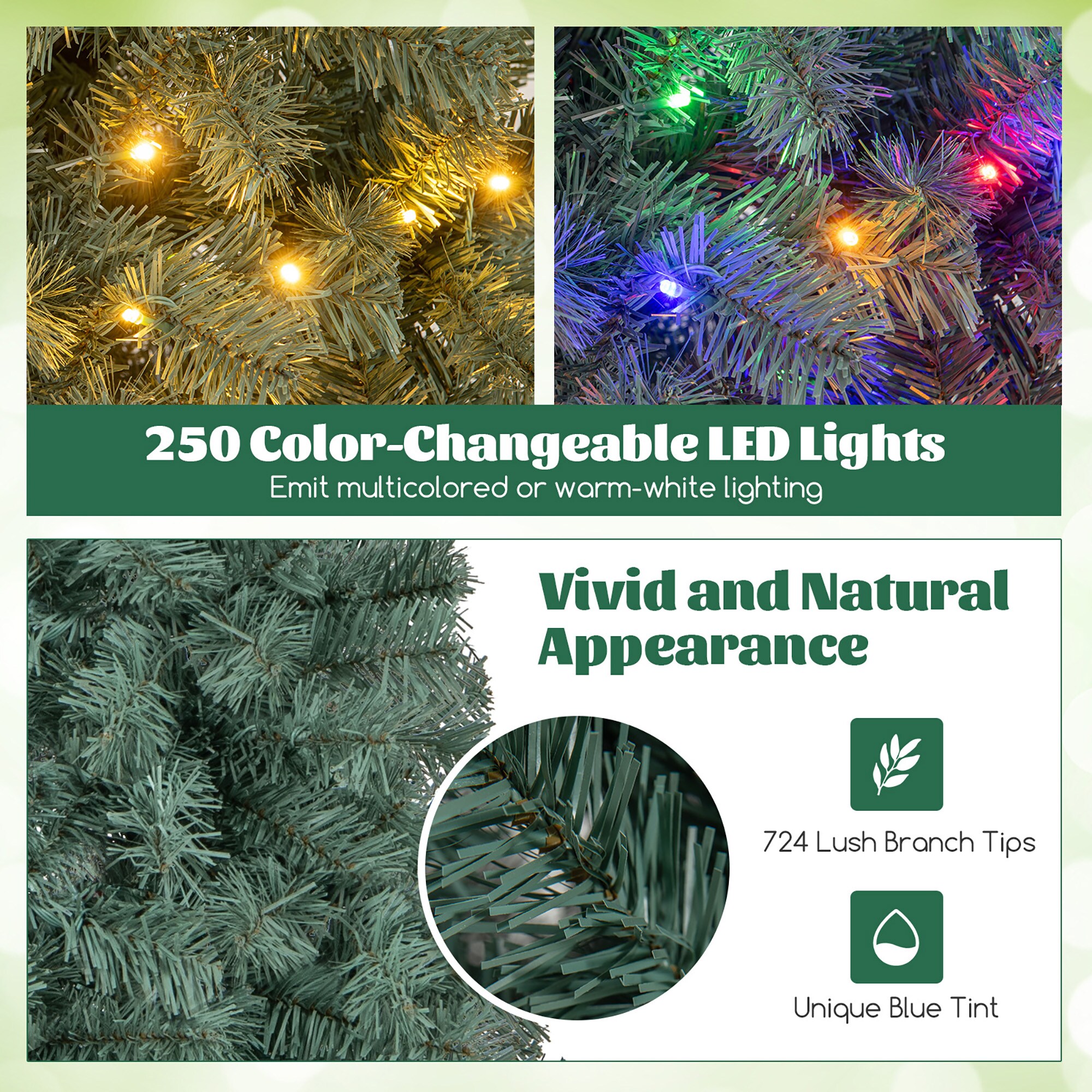 Forclover HYFW-TR814 Artificial-Christmas-Trees - View #2