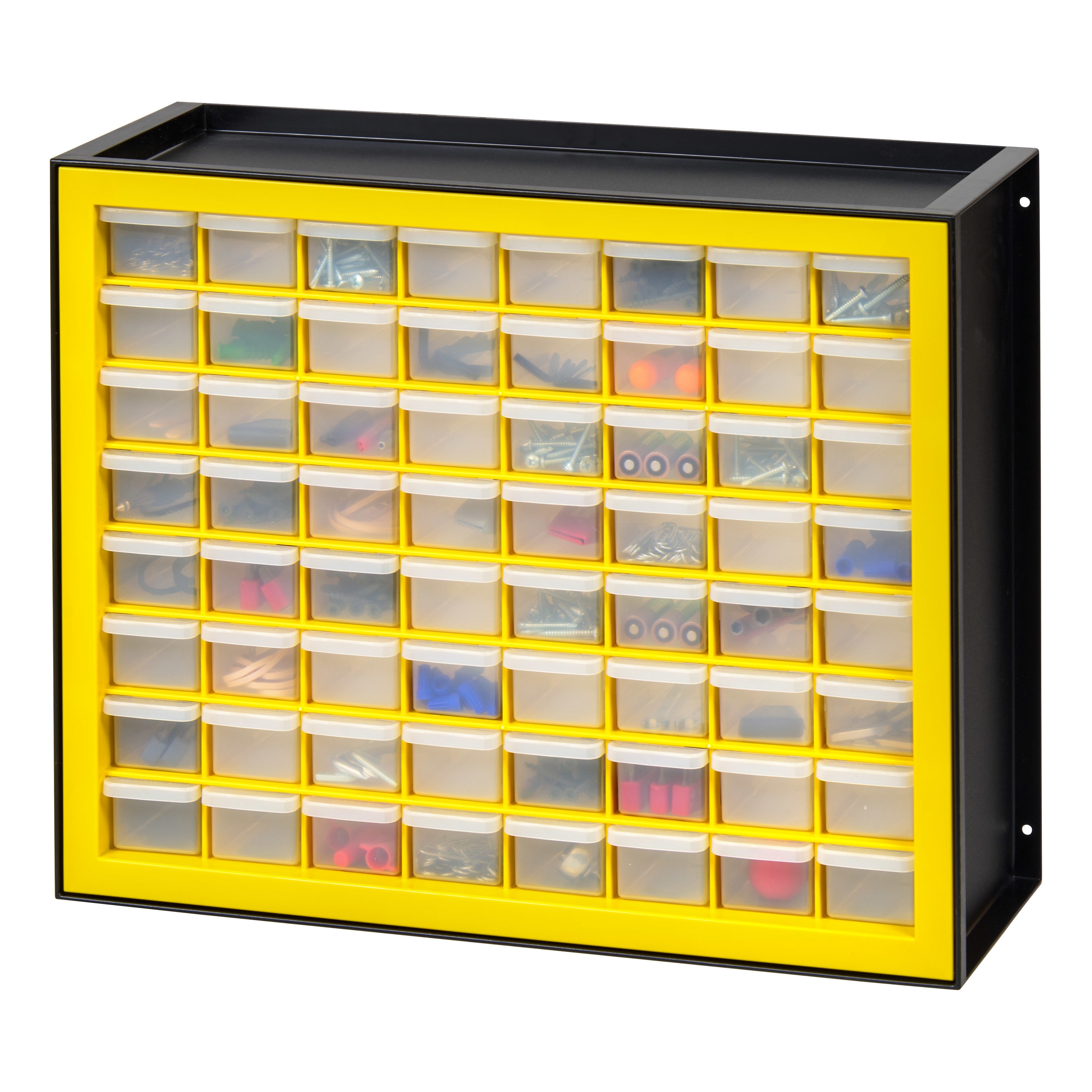 Livinbox Desktop Small Parts Storage Bin with 14 Transparent Drawers for Arts, Crafts & Sewing Manicure Supply Storage, Medicine Vitamin Stackabl