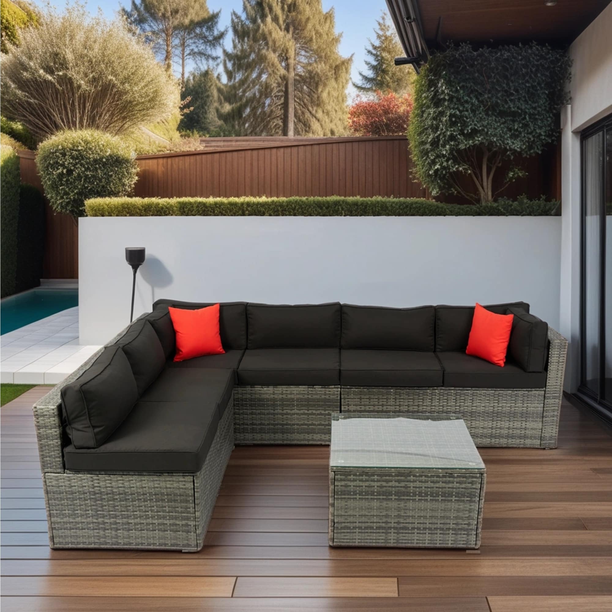 Mondawe OR-FG6C-GO Patio-Conversation-Sets - View #3