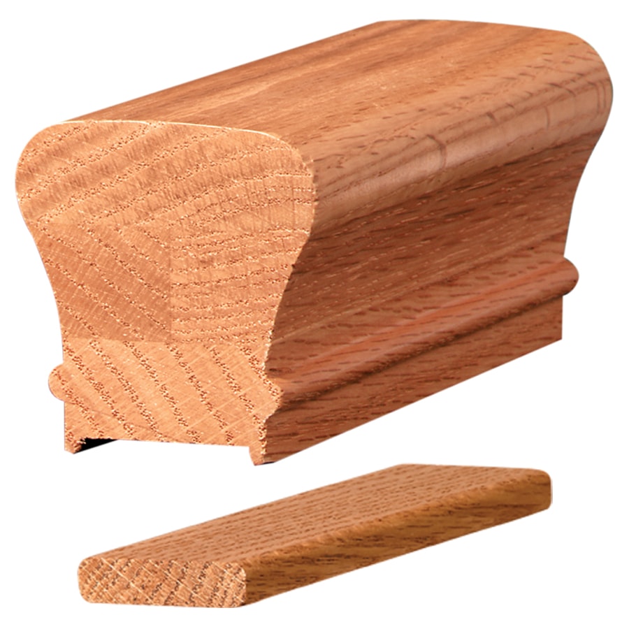 L.J. Smith Stair Systems LWMAN-6010P-16-O 2.25-Inches x 192-Inches Brown Unfinished Wood Oak Handrail