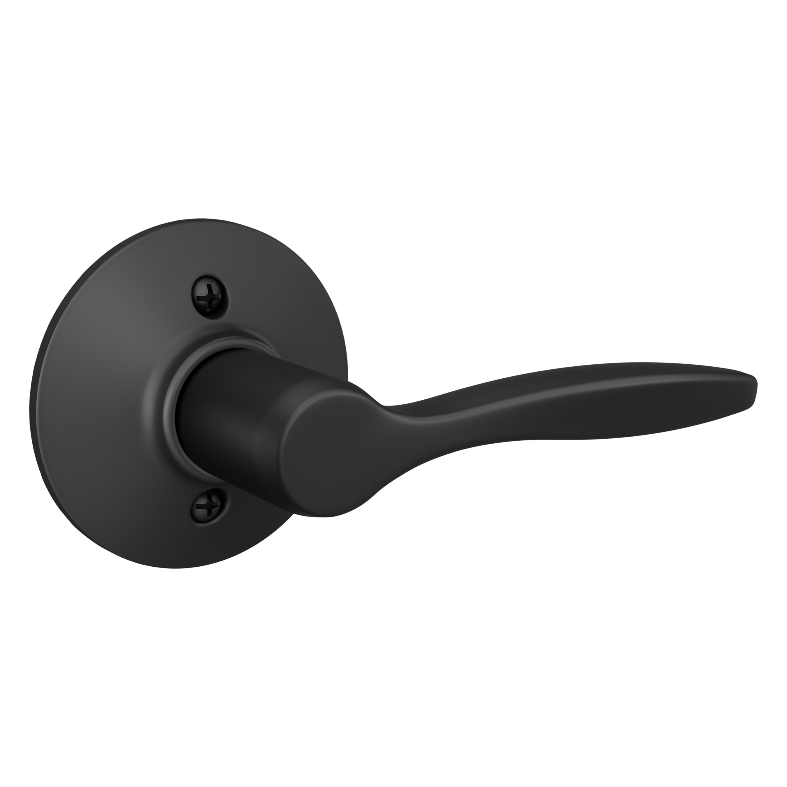 Schlage F170 DEL 622 RH Delfayo Matte Black Interior Hall/Closet Dummy Door Handle