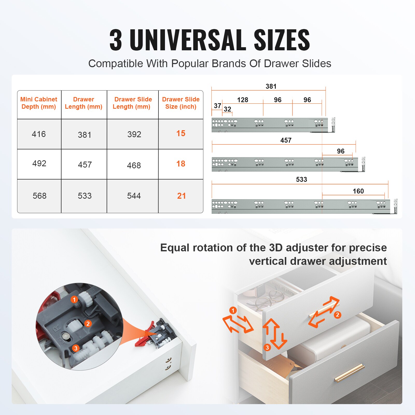 VEVOR DZYZSCTHG1003V5HOV0 Drawer-Slides - View #8