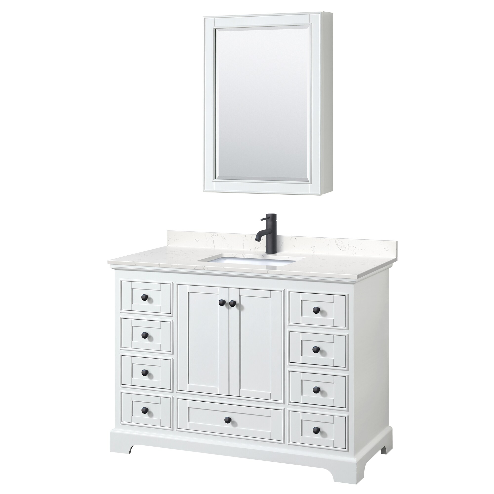 Wyndham Collection WCS202048SWBC2UNSMED Bath-Vanity-Combo - View #2