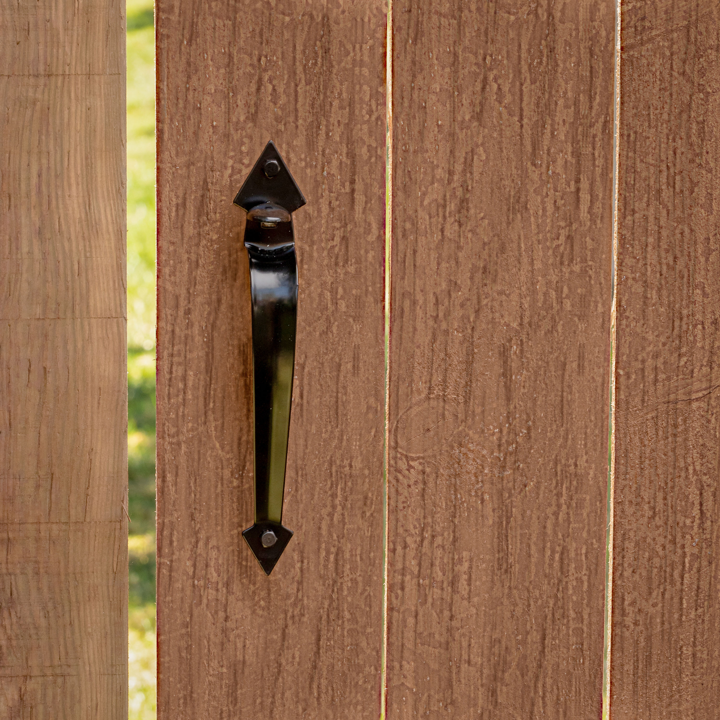 Black Steel Universal Handing Ornamental Gate Latch