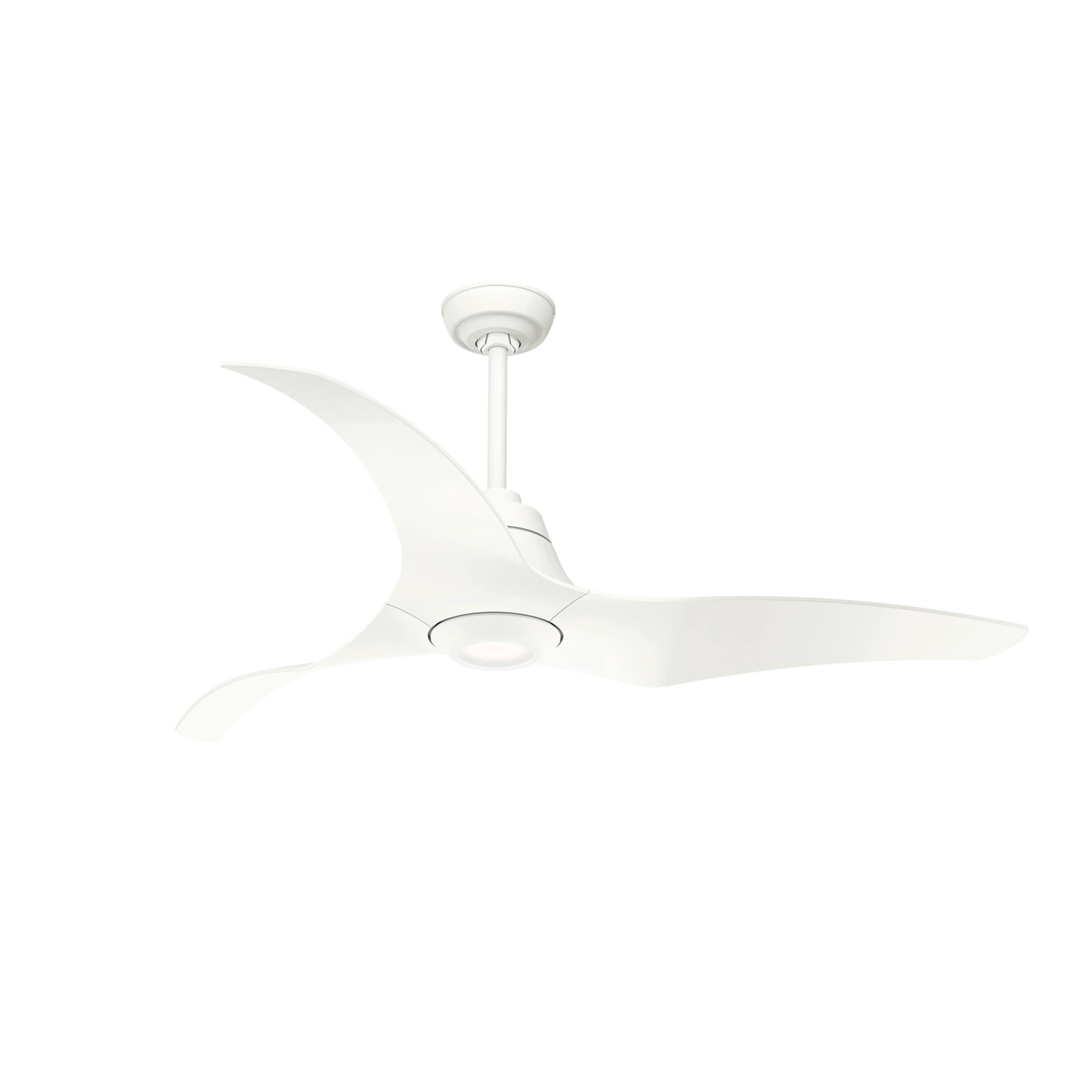 Casablanca 59143 Stingray 60-in Integrated LED Porcelain White with Porcelain White Blades Ceiling Fan With Light - Remote Included ( 3 -Blade )