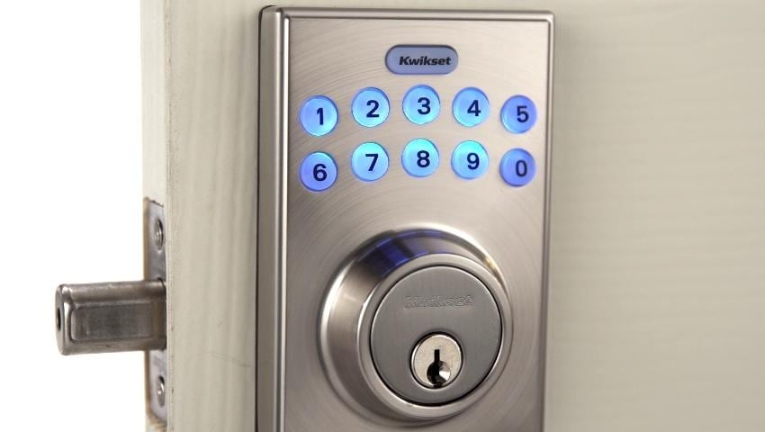 Kwikset 264 Contemporary Satin Nickel Electronic Deadbolt