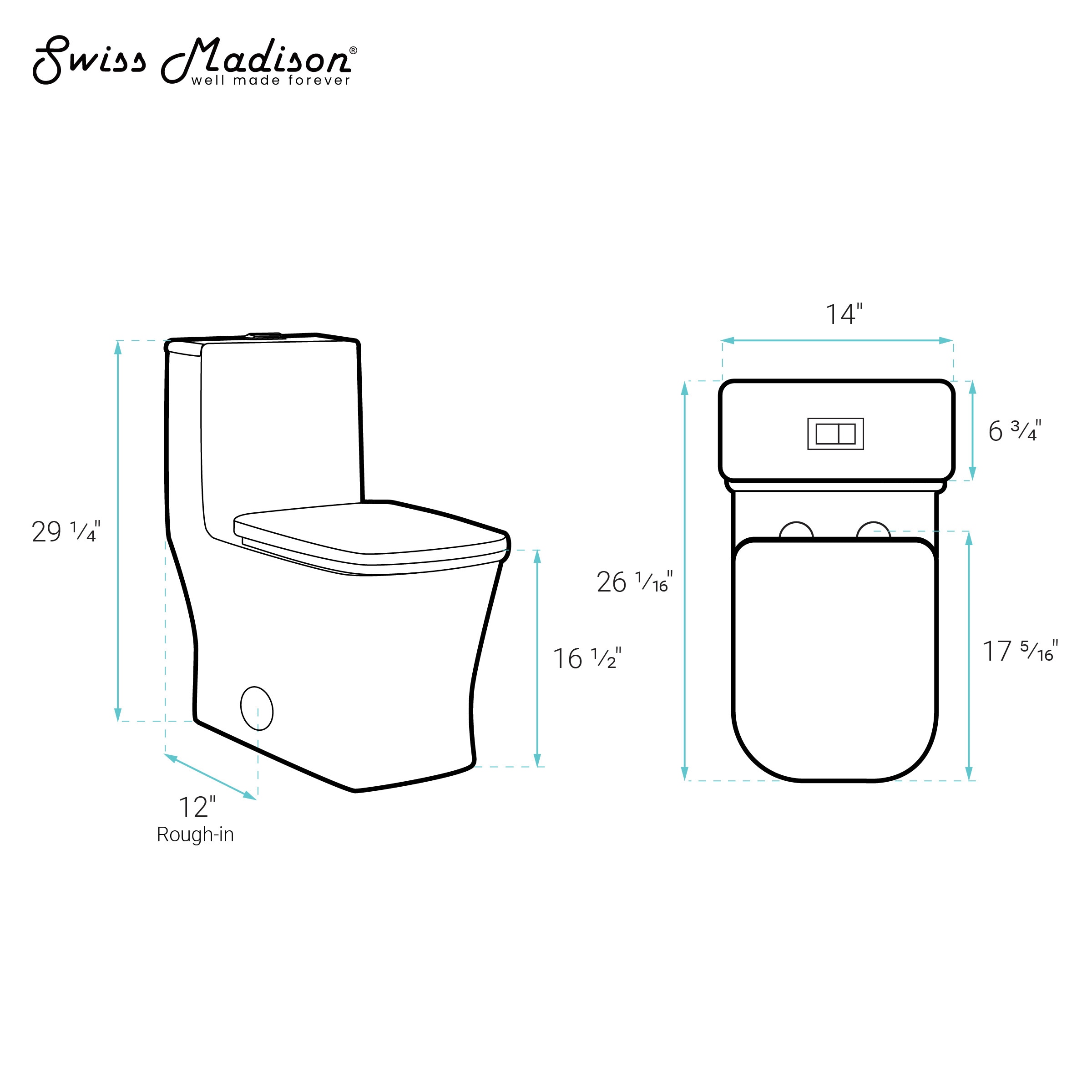 Swiss Madison SM-25-1TBAS11WH toilets - View #5