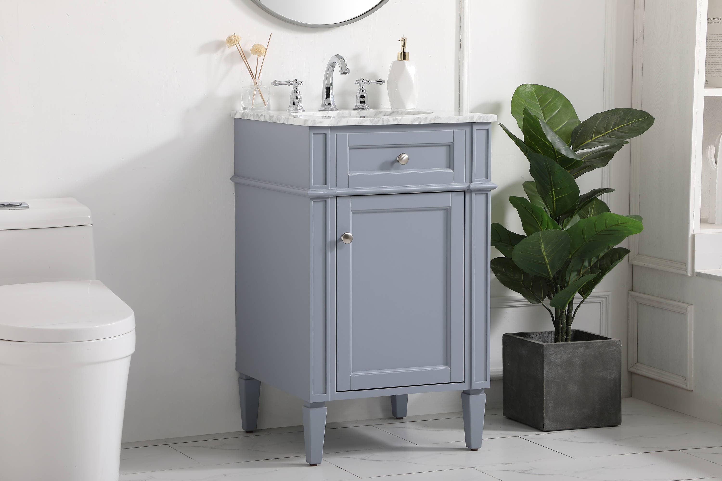 Elegant Decor HF37563GR Bath-Vanity-Combo - View #3