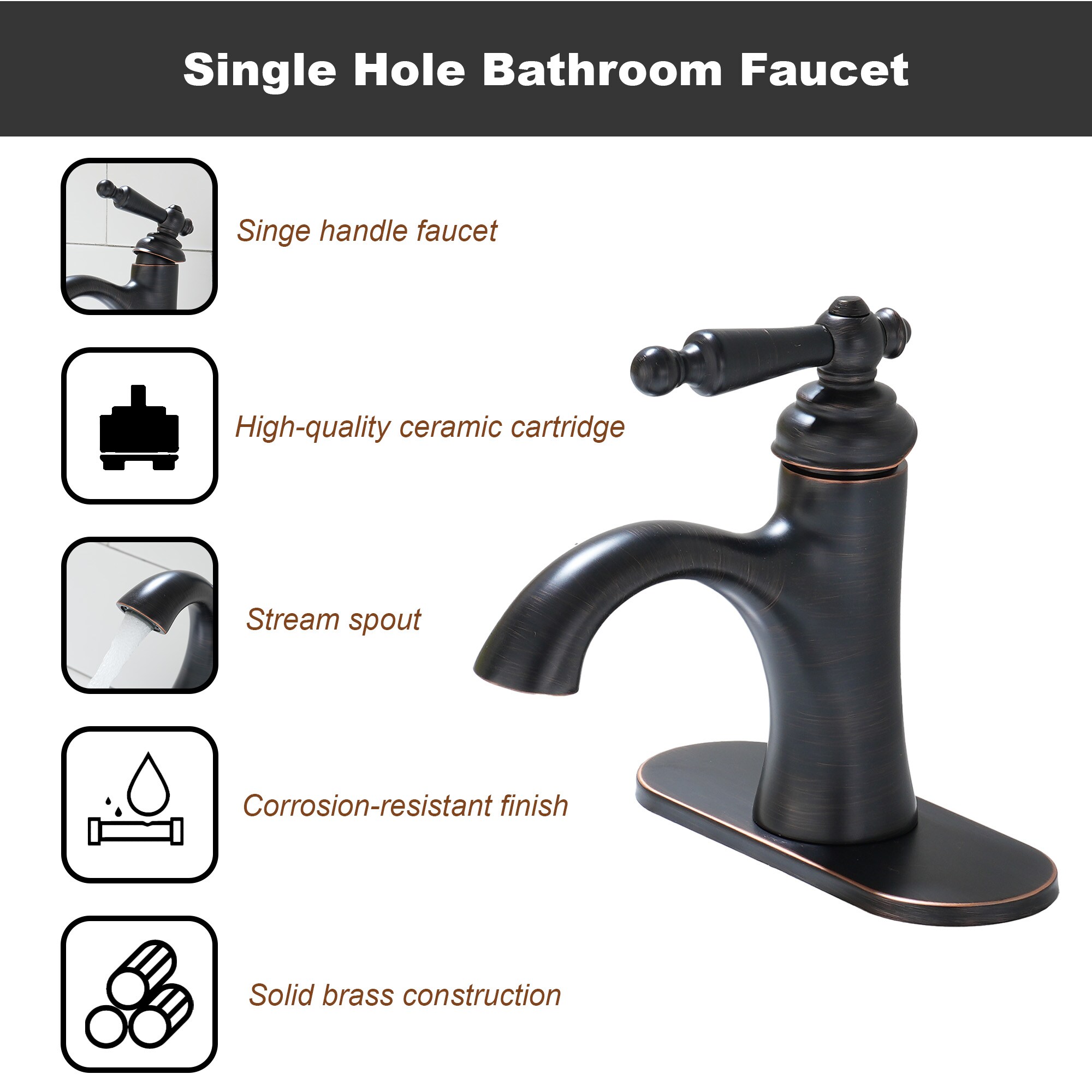 CASAINC KCLT0008-ORB Lavatory-Faucets - View #7