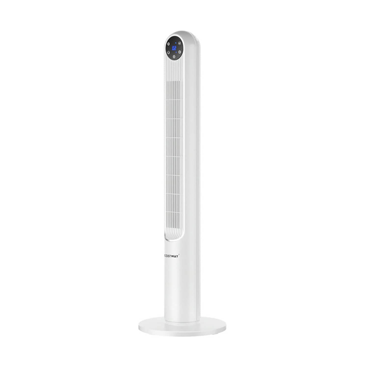 GZMR GR-W1134ND18 42-Inches 120 -Volt 8 -Speed Indoor White Oscillating Tower Fan with Remote