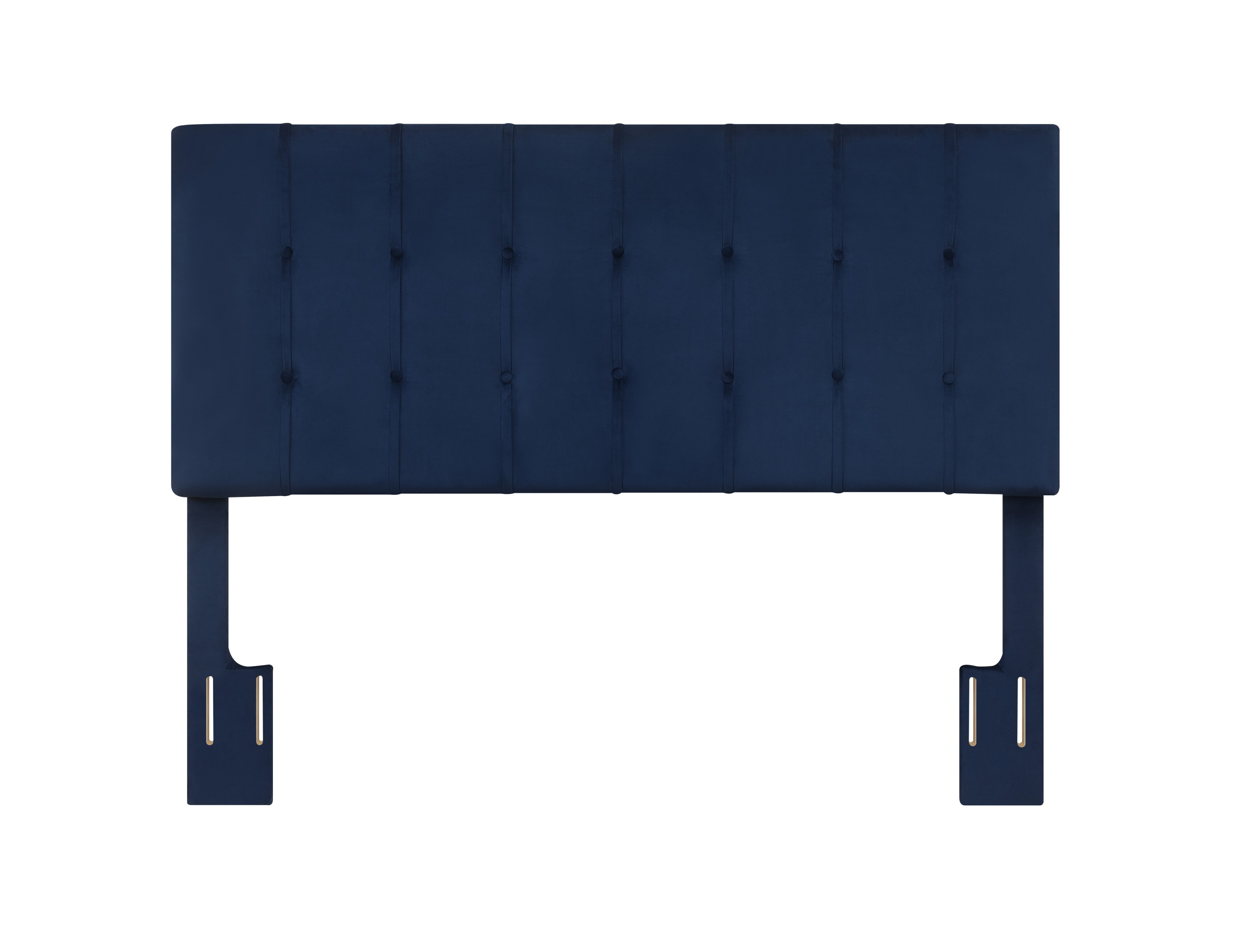 Steve Silver Blue Full/Queen Velvet Upholstered Headboard in the