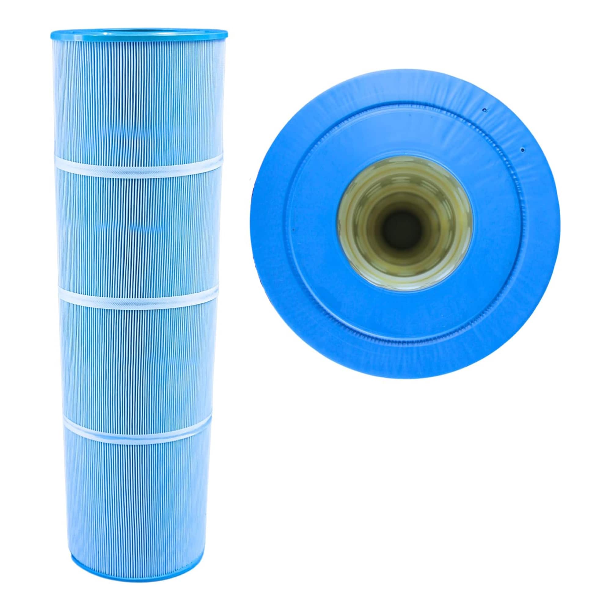 Swimline 409394 HYDROTOOLS Ultra Pool Replacement Cartridge Filter Element for Above Ground Inground Pools 150 SQ FT  Blue Cleansing Silver Ion Treated 50 Micron Precision Heavy Duty Pleats