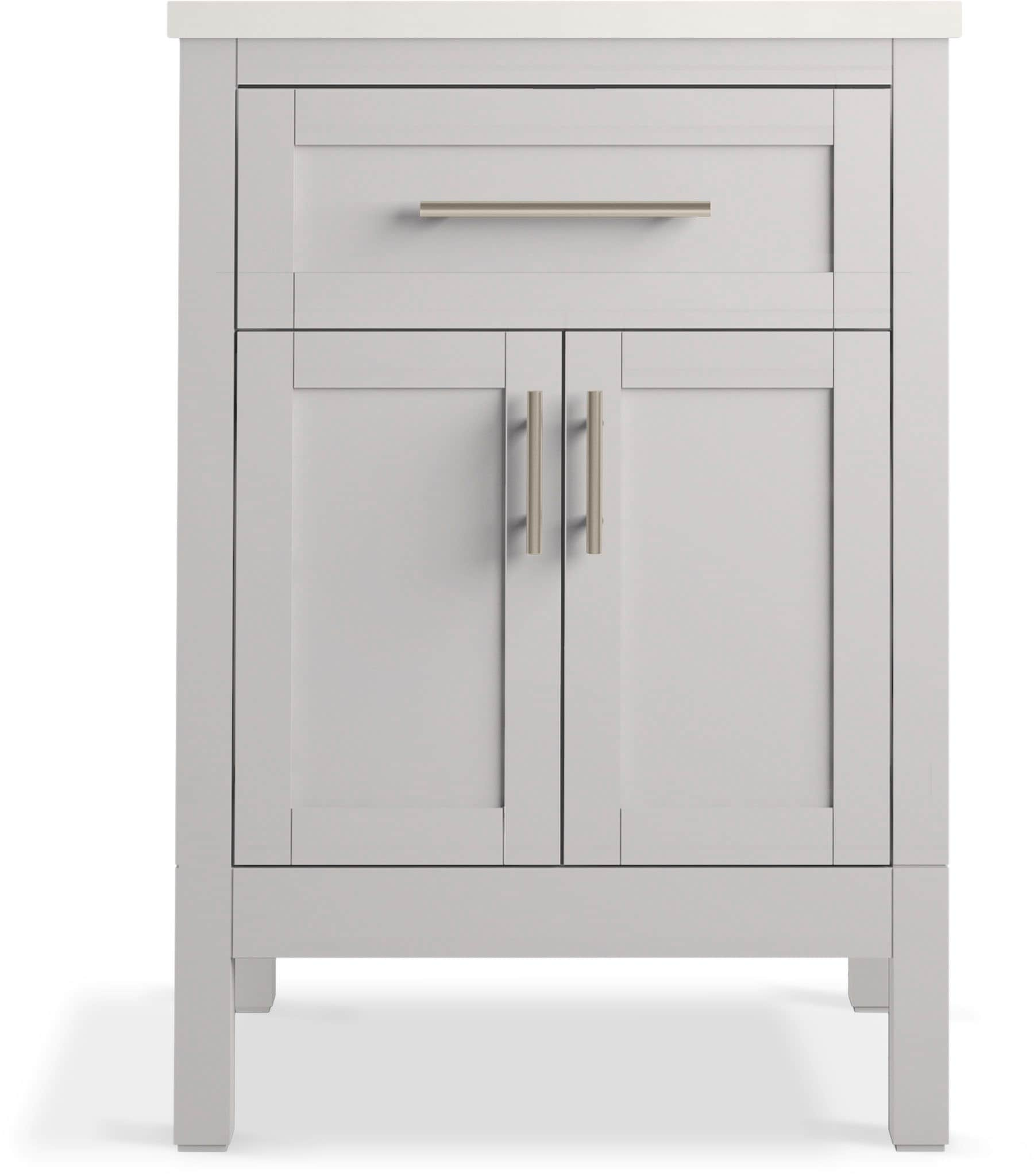 KOHLER Hadron 24-in Atmos Grey Undermount Single Sink Bathroom Vanity ...