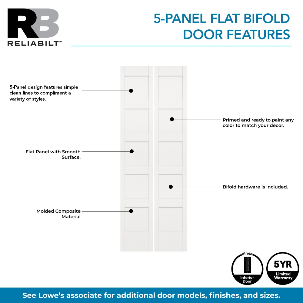 RELIABILT 10189099 Bifold-Sliding-Closet-Doors - View #2