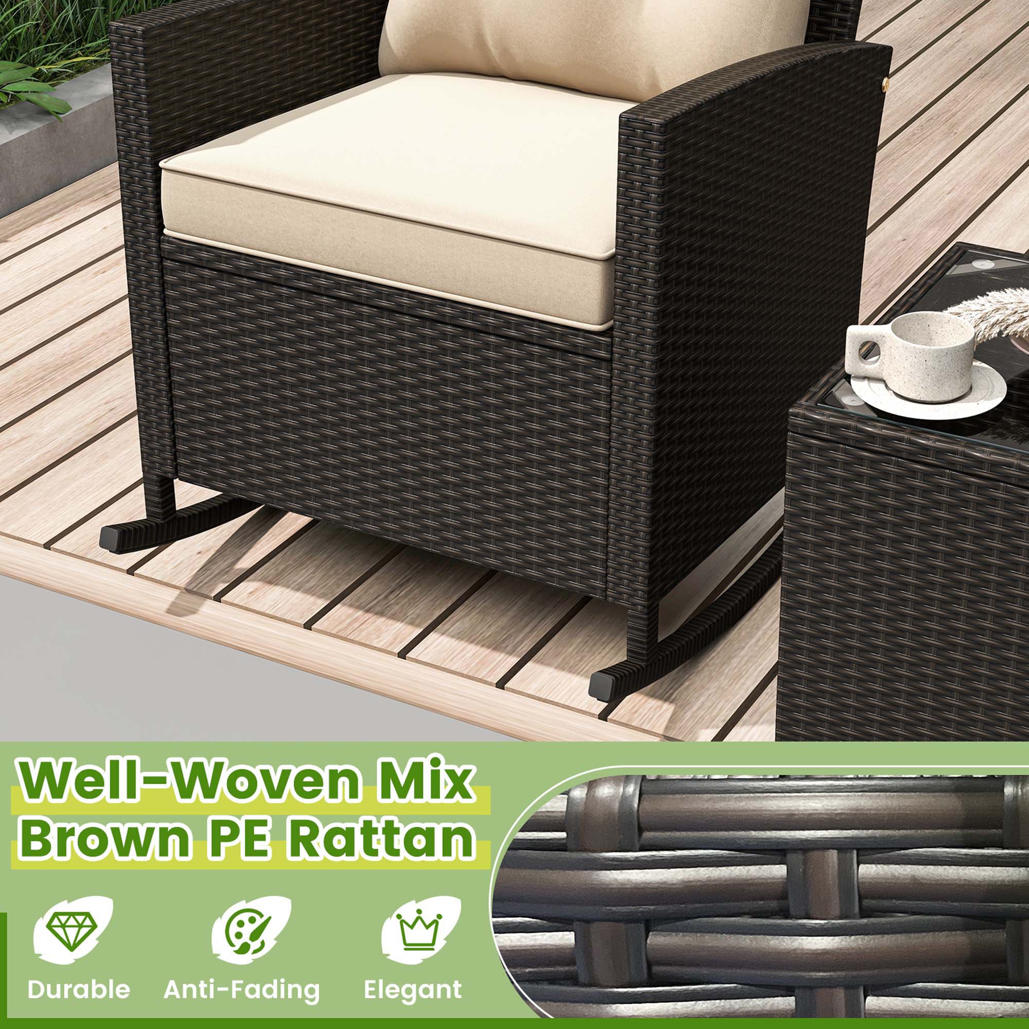 Costway HCST01672 Patio-Conversation-Sets - View #3