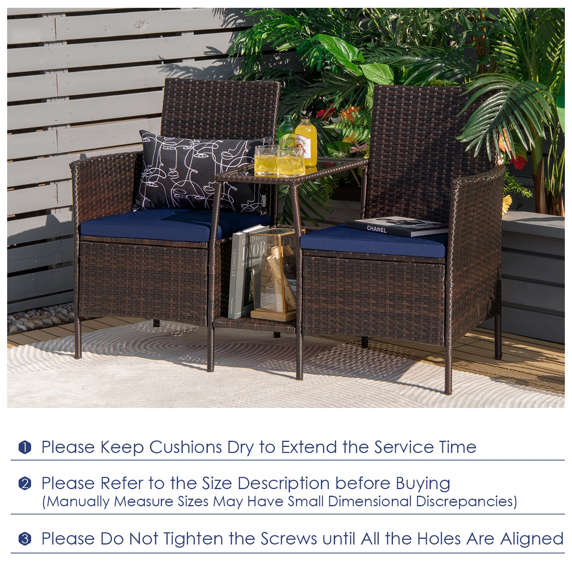 Costway HW68786NY Patio-Conversation-Sets - View #4