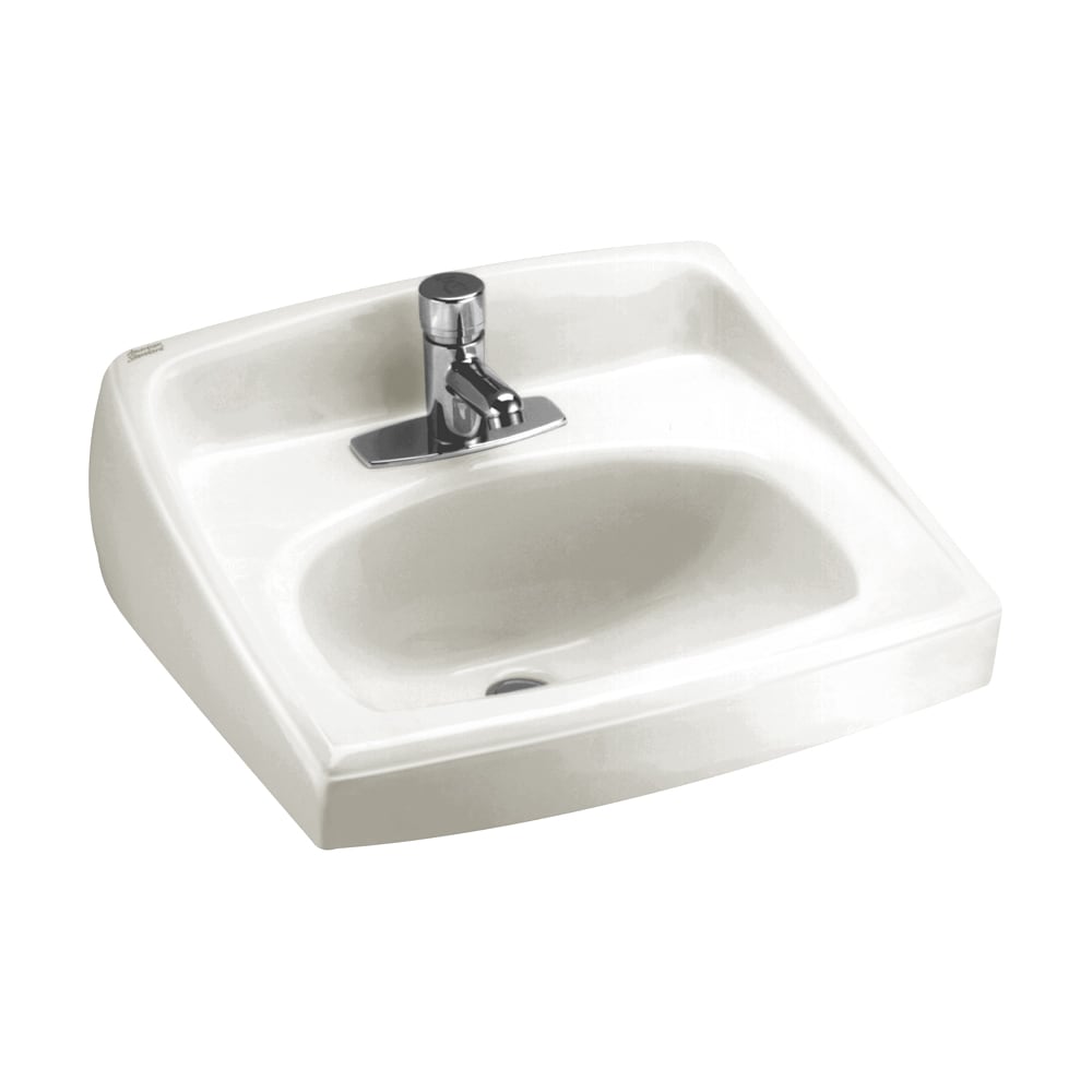 American Standard 0356421.020 Vitreous china Wall-mount Rectangular Traditional White Bathroom Sink ( 18.25-Inches x 20.5-Inches )