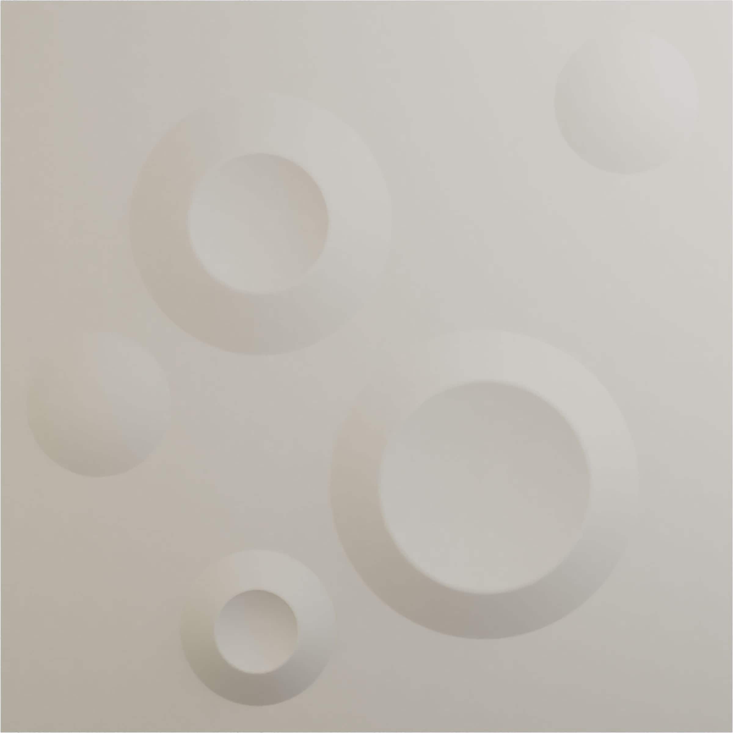 Ekena Millwork WP20X20COGBW 19-5/8-in x 19-5/8-in Embossed UltraCover Satin Blossom White PVC Wall Panel Abstract