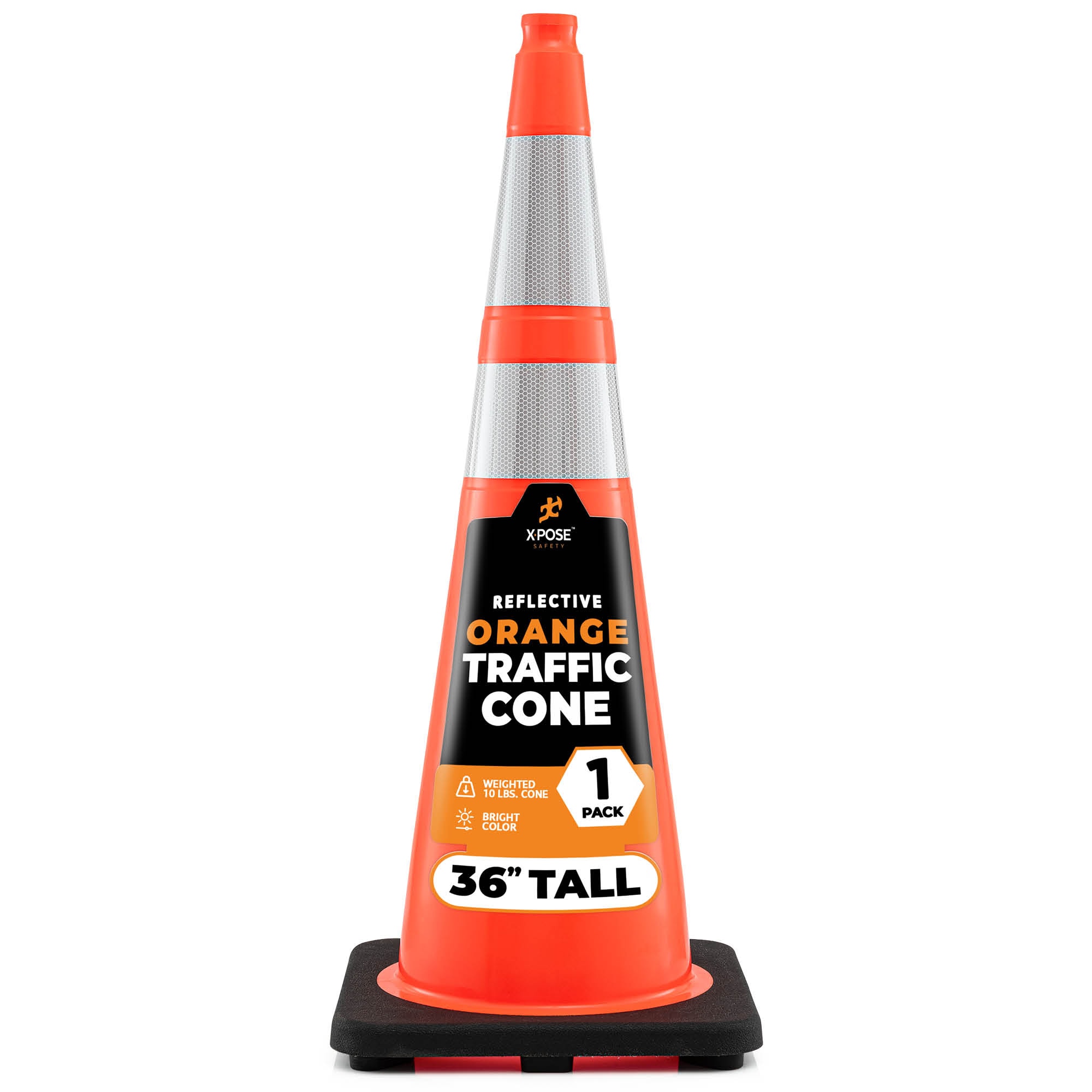 XPOSE SAFETY OTC36-64-1-X 40-in Orange Traffic safety cone