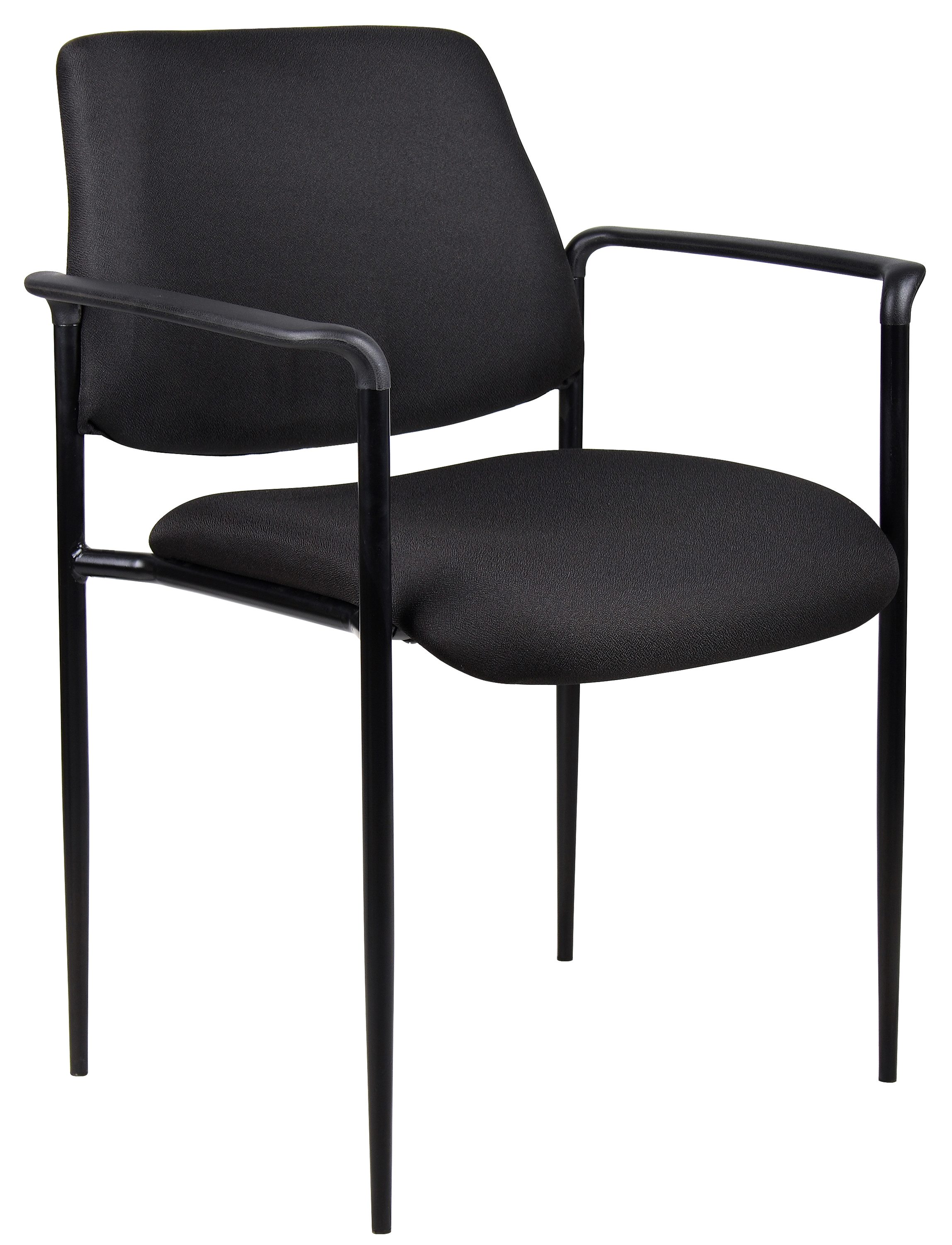 Boss Office Products B9503-BK Black Contemporary Ergonomic Upholstered Task Chair