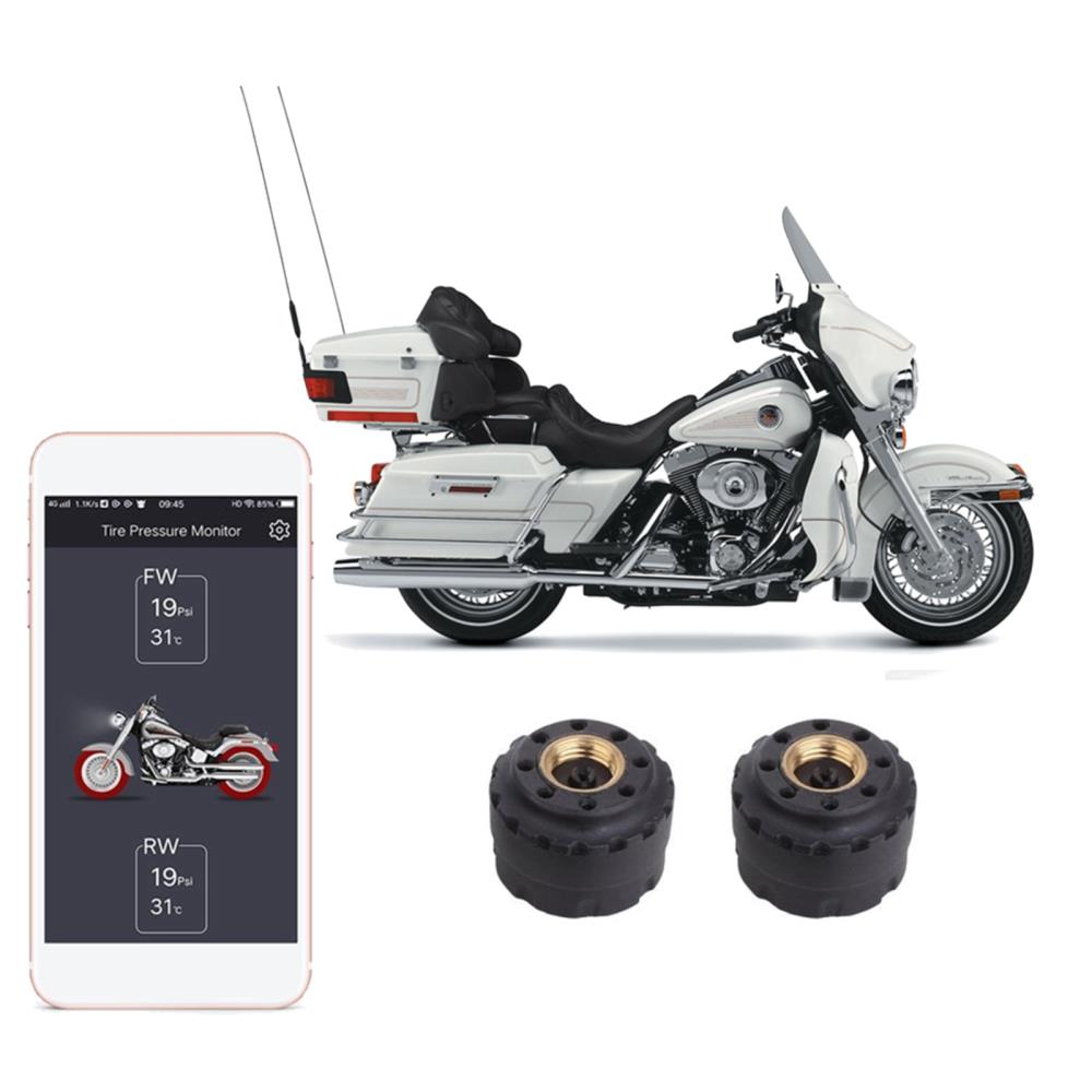 SYKIK Rider Wireless tire Pressure Monitoring System for Motorcycles W/APP Check Your tire Pressure While Riding 