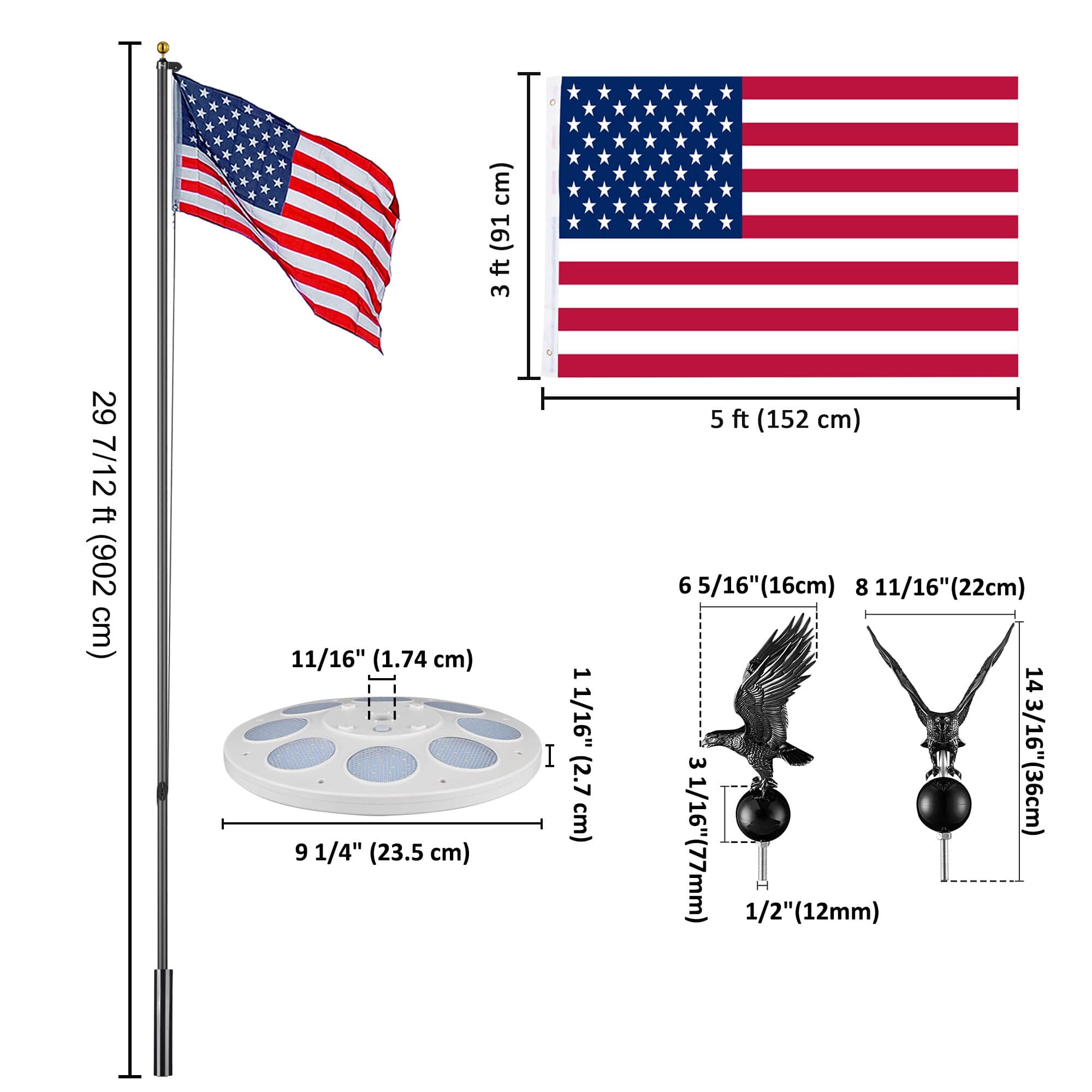 Yescom 22FLPSET035-30L06-LO Flag-Poles - View #8
