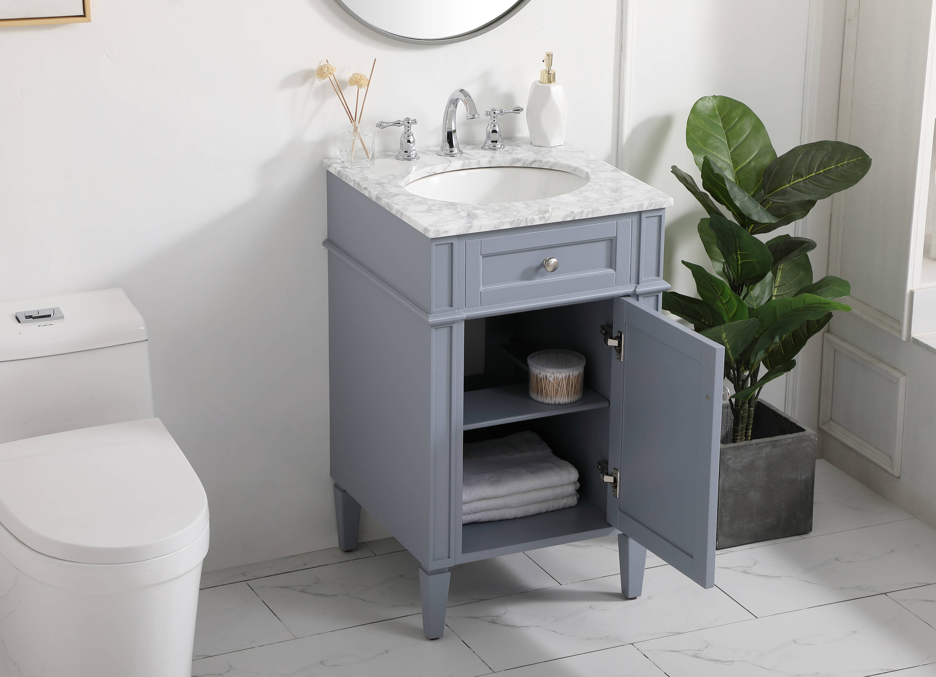 Elegant Decor HF37563GR Bath-Vanity-Combo - View #4