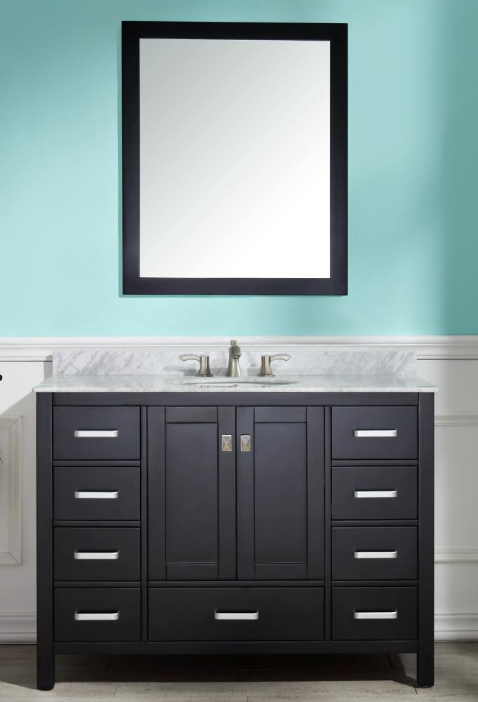 Anzzi Black Bathroom Vanities With Tops, Westcourt 36 White Vanity Combo