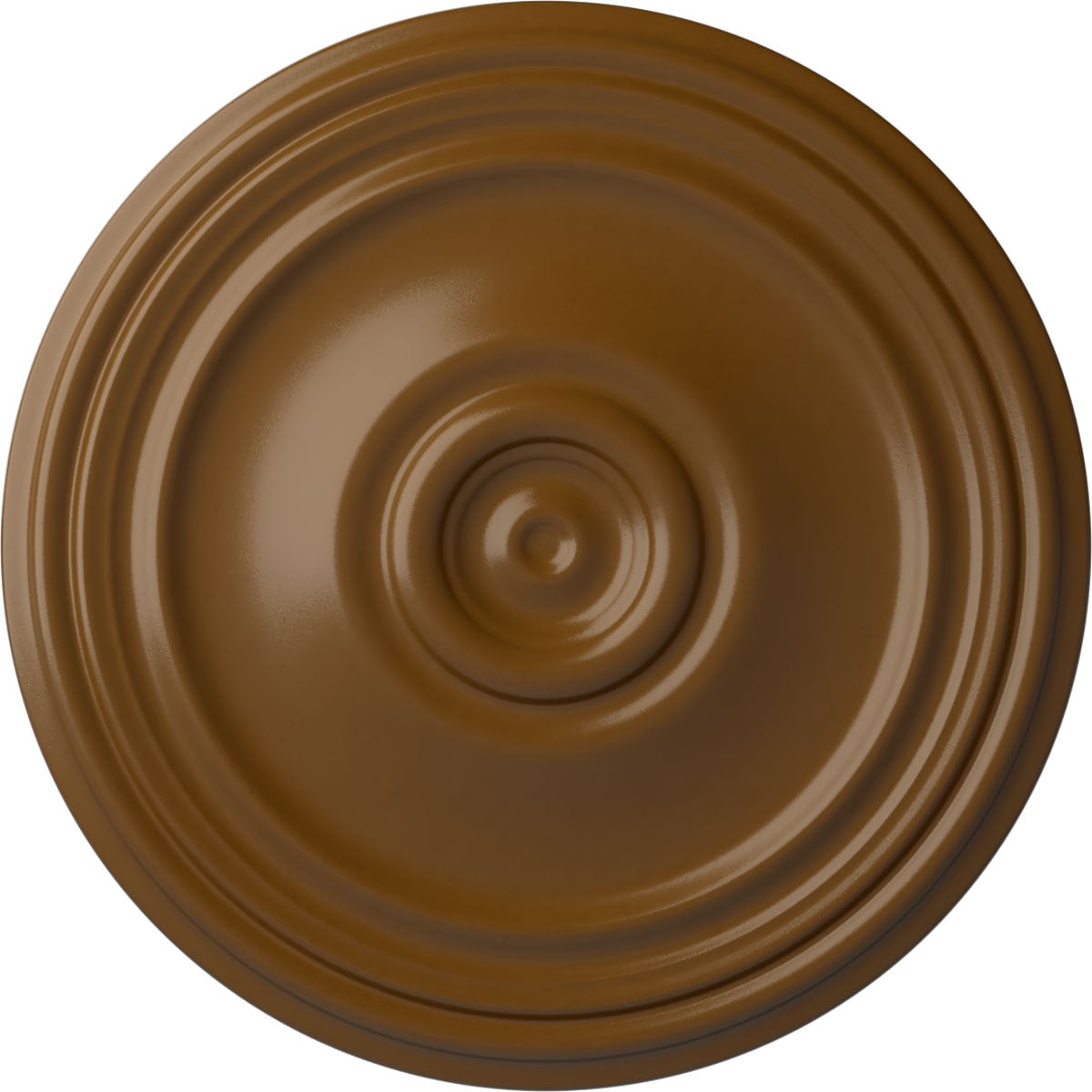 Ekena Millwork CM21RESTF Reece 21-in W x 21-in L Painted Smokey Topaz Polyurethane Whole Ceiling Medallion