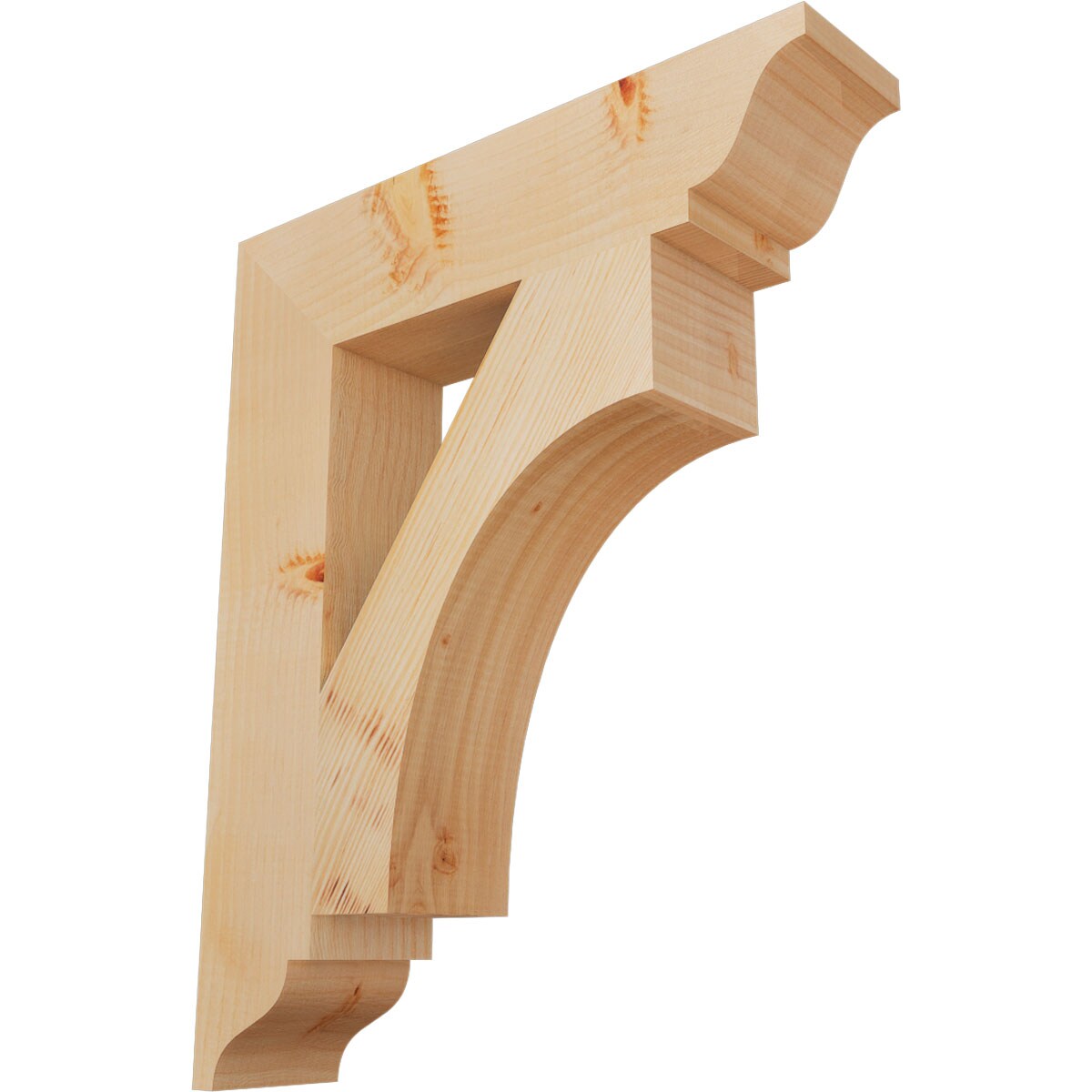 Ekena Millwork BKT04X18X22WTL01SDF Westlake traditional smooth 3-1/2-in x 18-in x 22-in Douglas fir Brown Wood Standard bracket