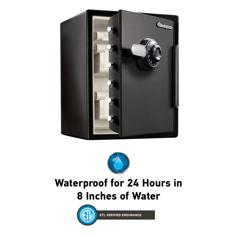 SentrySafe Fire/Water Resistant 2.05-cu ft Combination Lock Residential  Floor Safe at