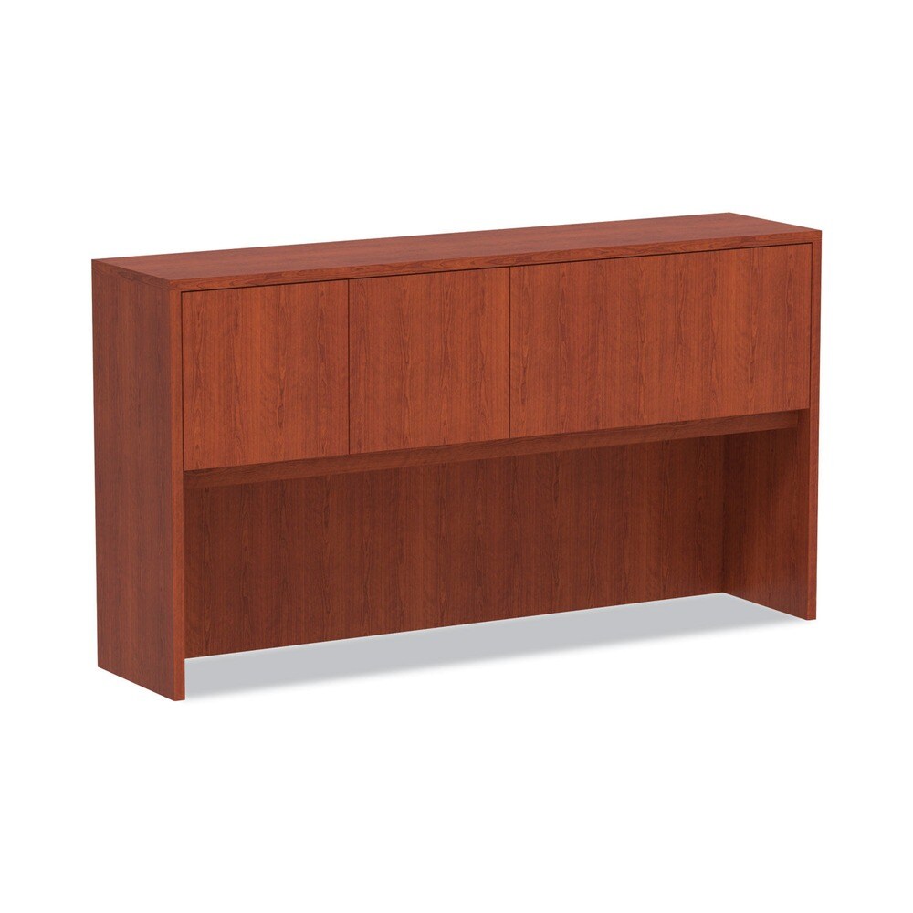 Alera Valencia Series Medium Cherry Hutch with 4 Compartments - 64.75 x 15 x 35.38