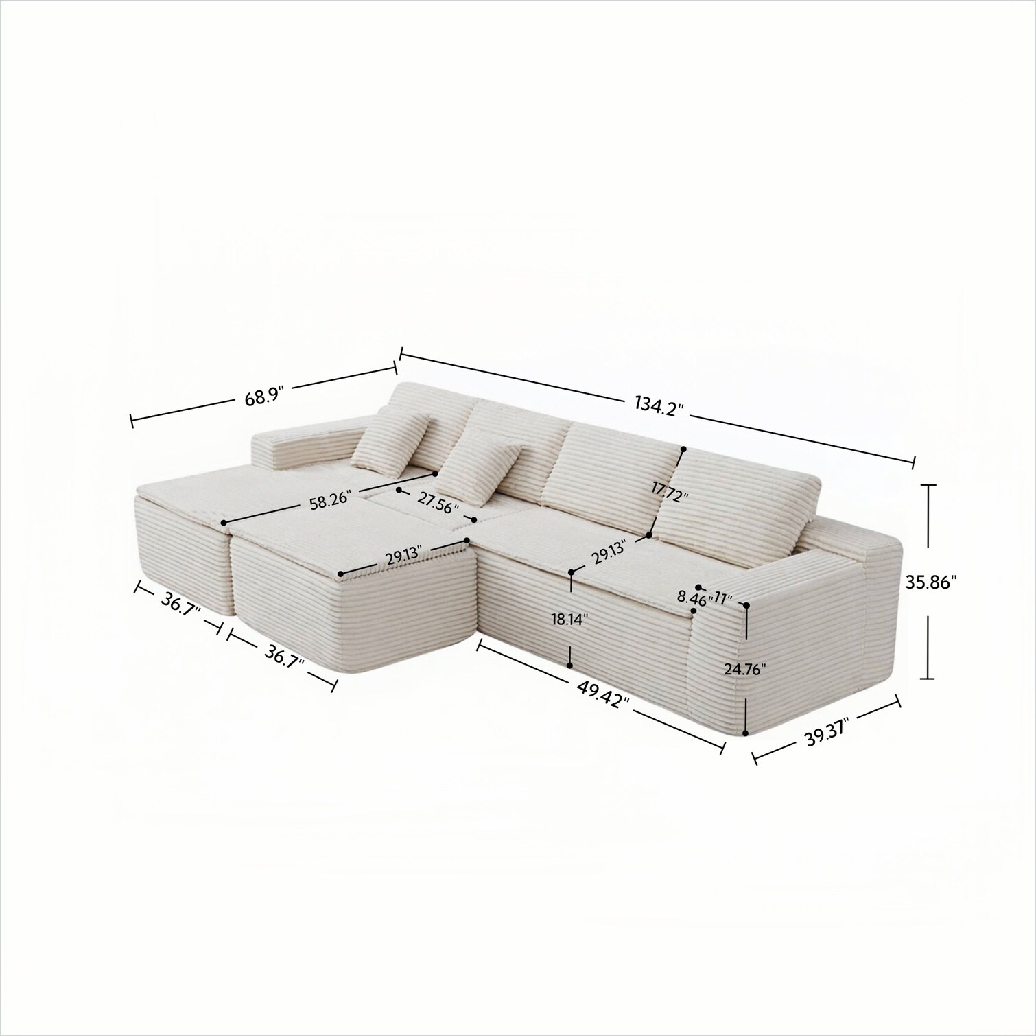 SunJet JJ5GF2WR6AUN Sofas-Loveseats - View #3