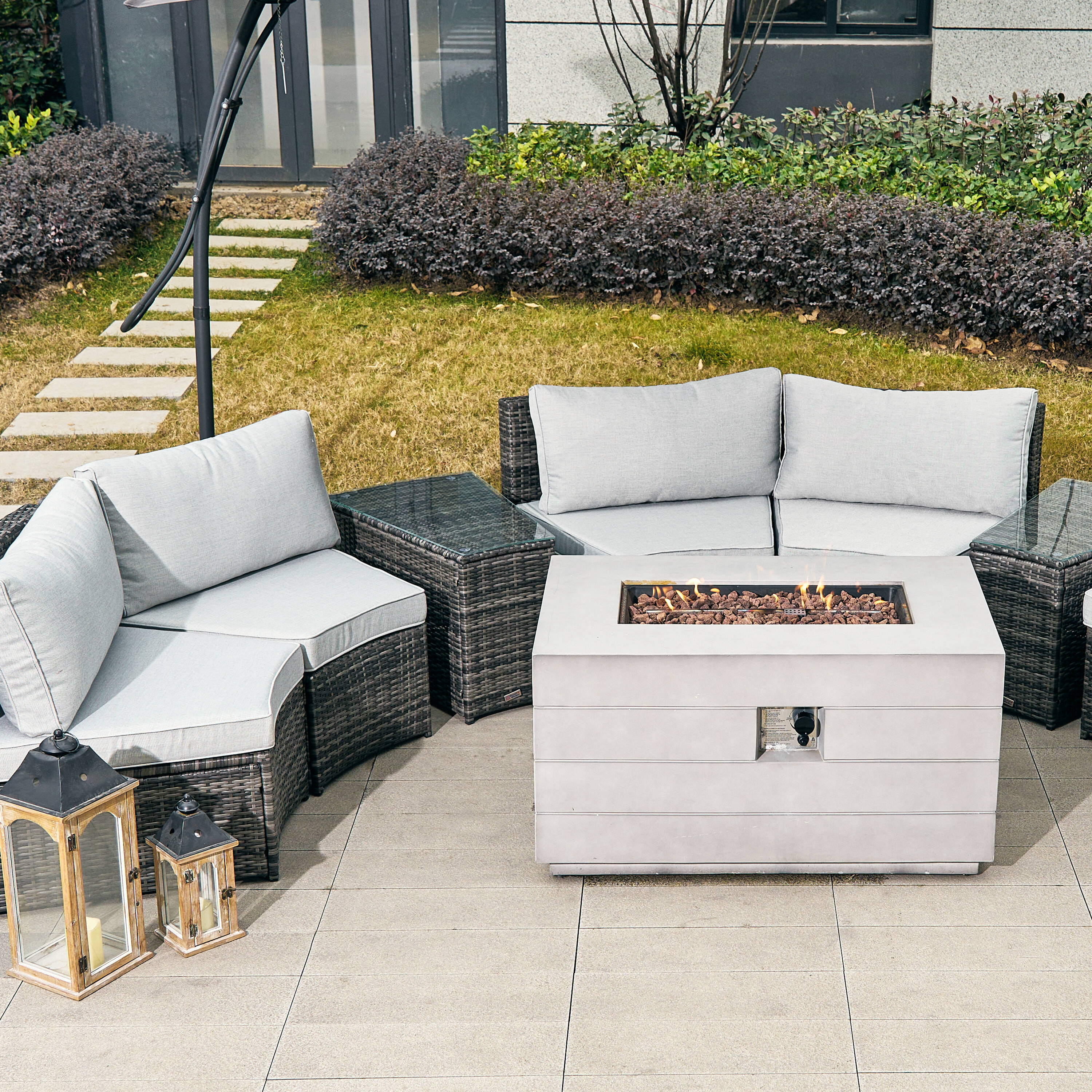 Direct Wicker DWS-1205B6S2T&2150G Patio-Conversation-Sets - View #6