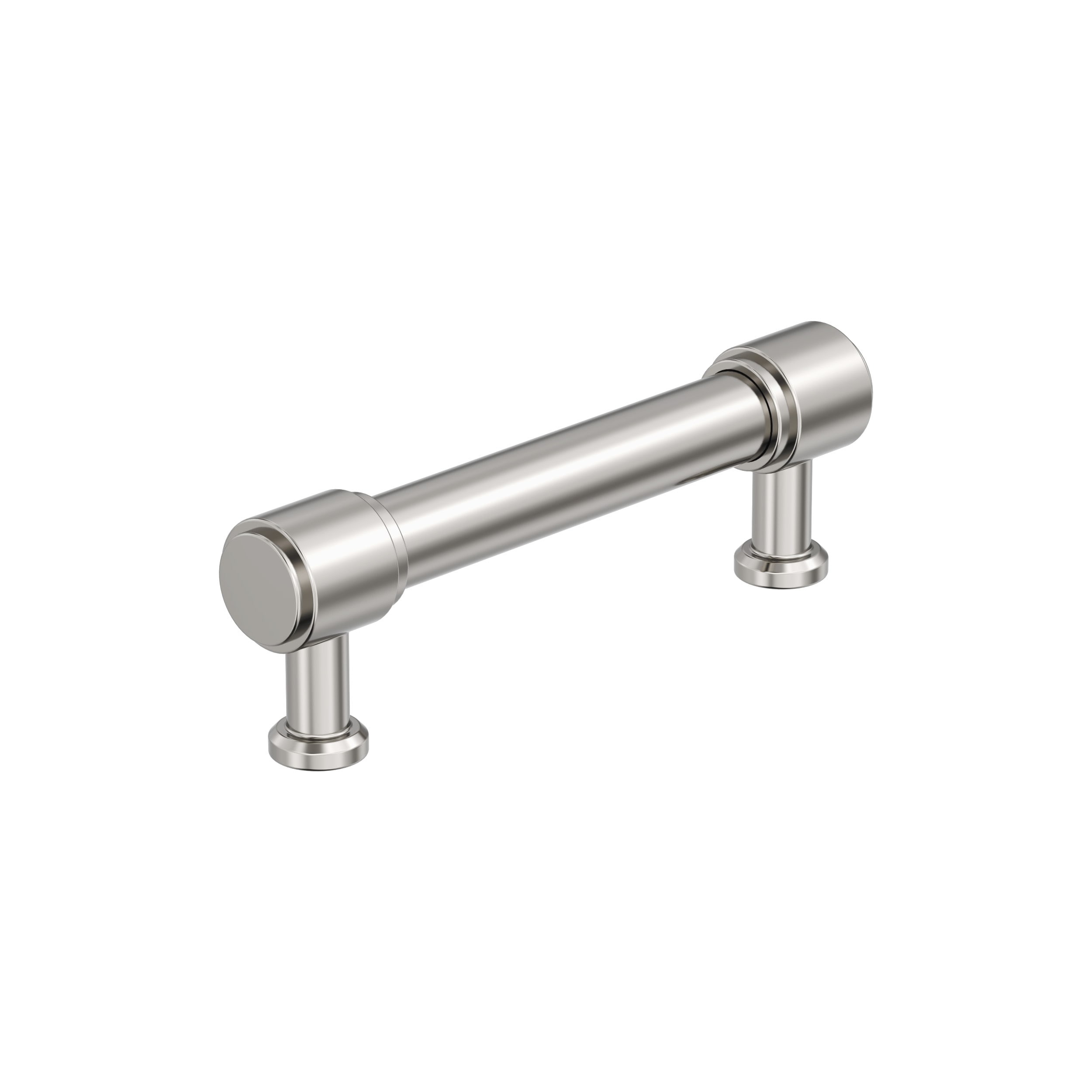 Amerock BP37463PN Faircrest 3-3/4-in , 96mm Center to Center Polished Nickel Cylindrical Bar