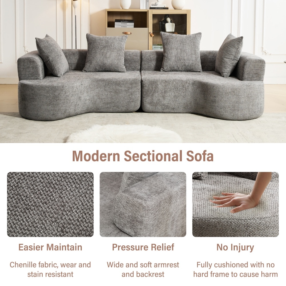 DYHOME HKSFBYH-GY Sofas-Loveseats - View #8