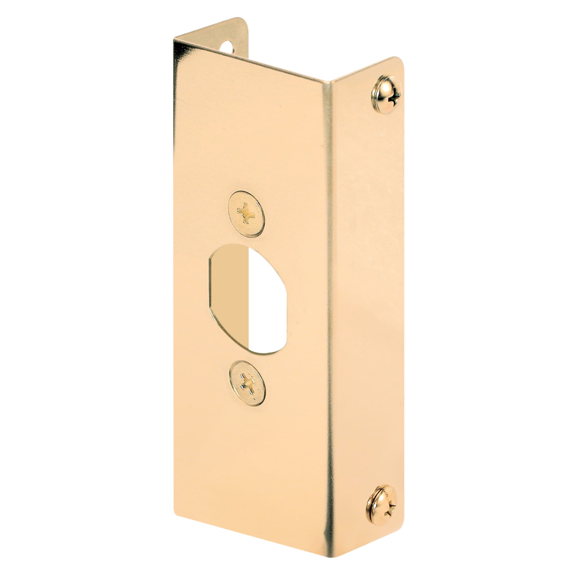 Prime-Line U 9567 1-3/4-in W x 4-1/2-in H Polished Door Reinforcer Reinforcing mount