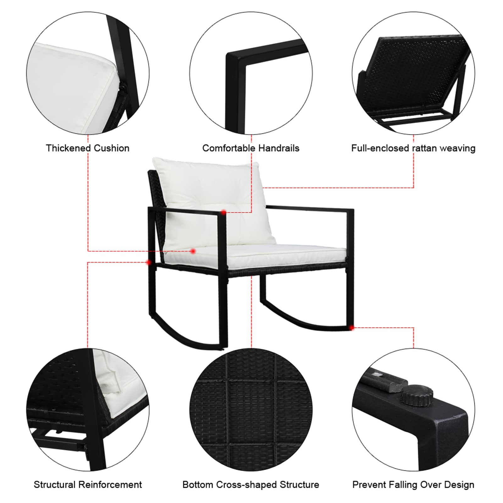 Winado 234355241614 Patio-Conversation-Sets - View #3