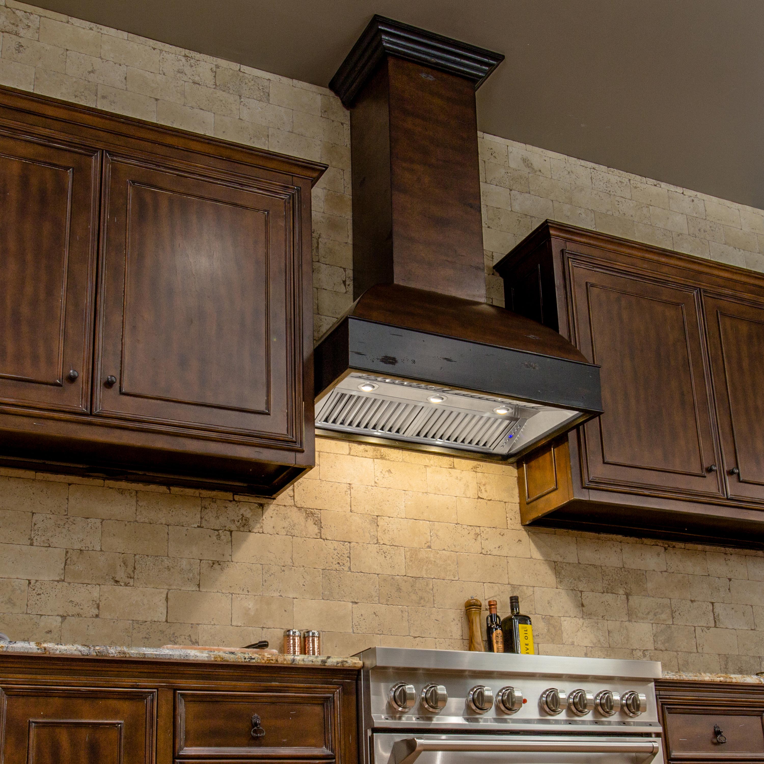 lowes wood range hood