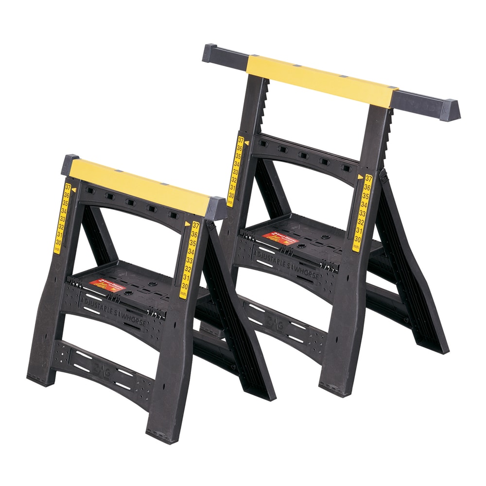 Stanley Abs Plastic with Anti-slip Rubber Bases Saw Horse (1000-lb Capacity)  at