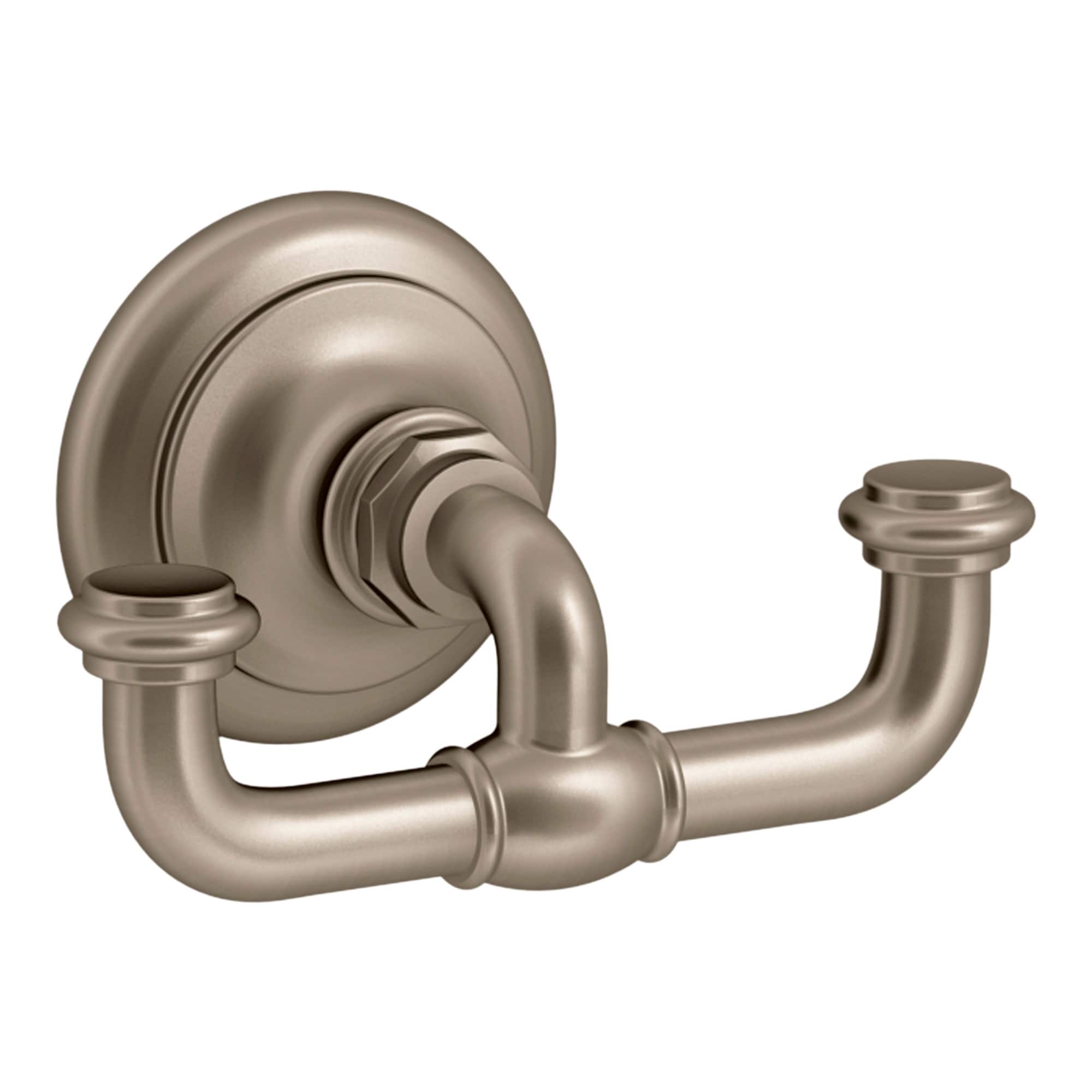 KOHLER 72572-BV Artifacts Vibrant Brushed Bronze Double -Hook Wall mount Towel Hook