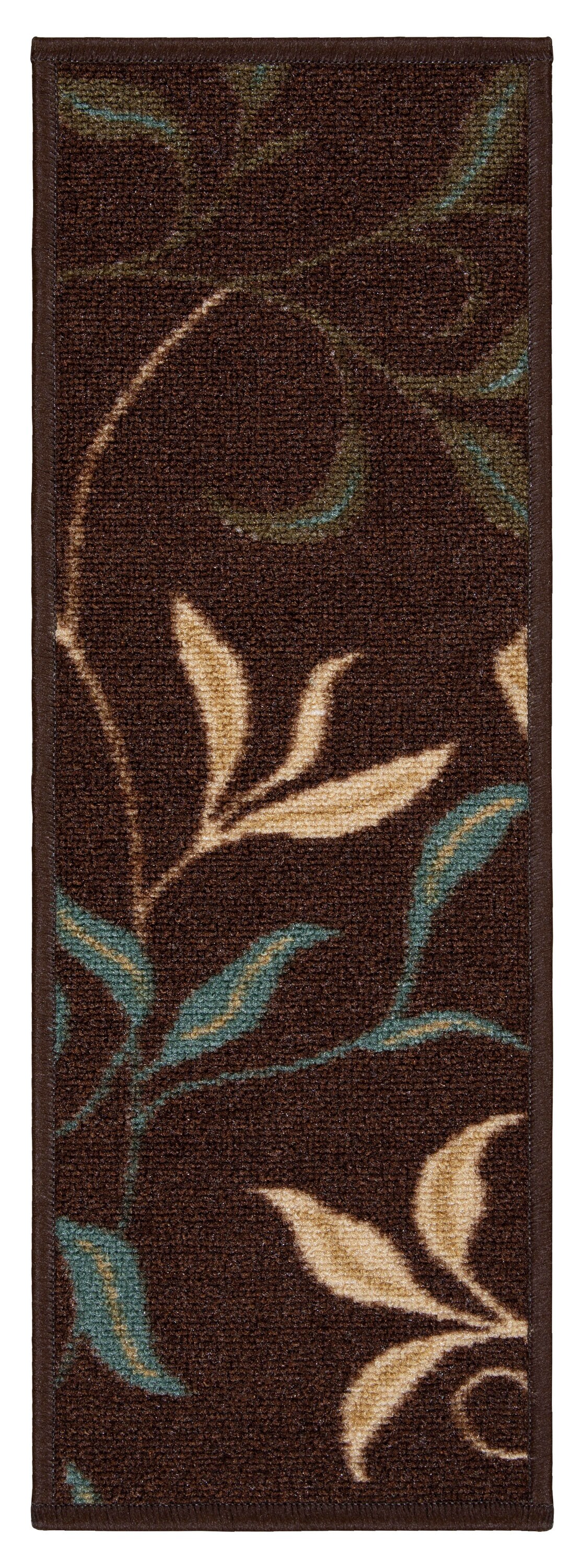Ottomanson OTH2068-7 Ottohome 1-1/2 X 2-1/2 (ft) Brown Indoor Stair Tread Rug