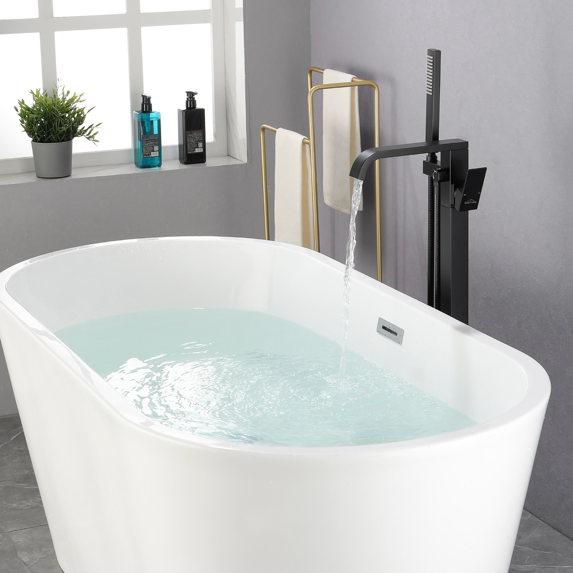 CASAINC TC14-MB Roman-Tub-Faucets - View #3